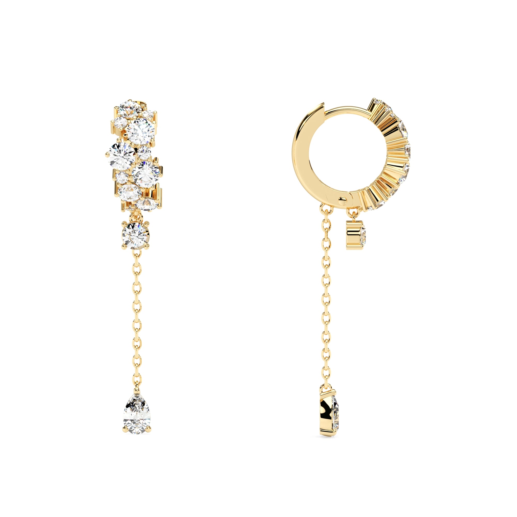 Creolen Pavé Anhänger Zirkonia