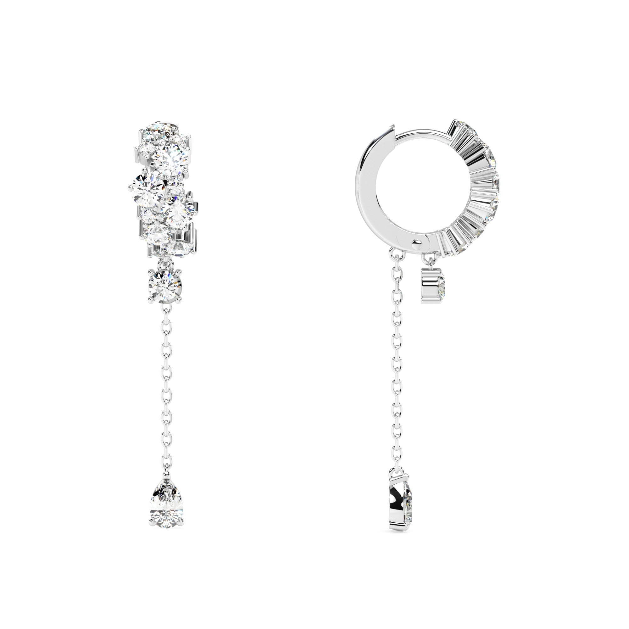 Creolen Pavé Anhänger Zirkonia