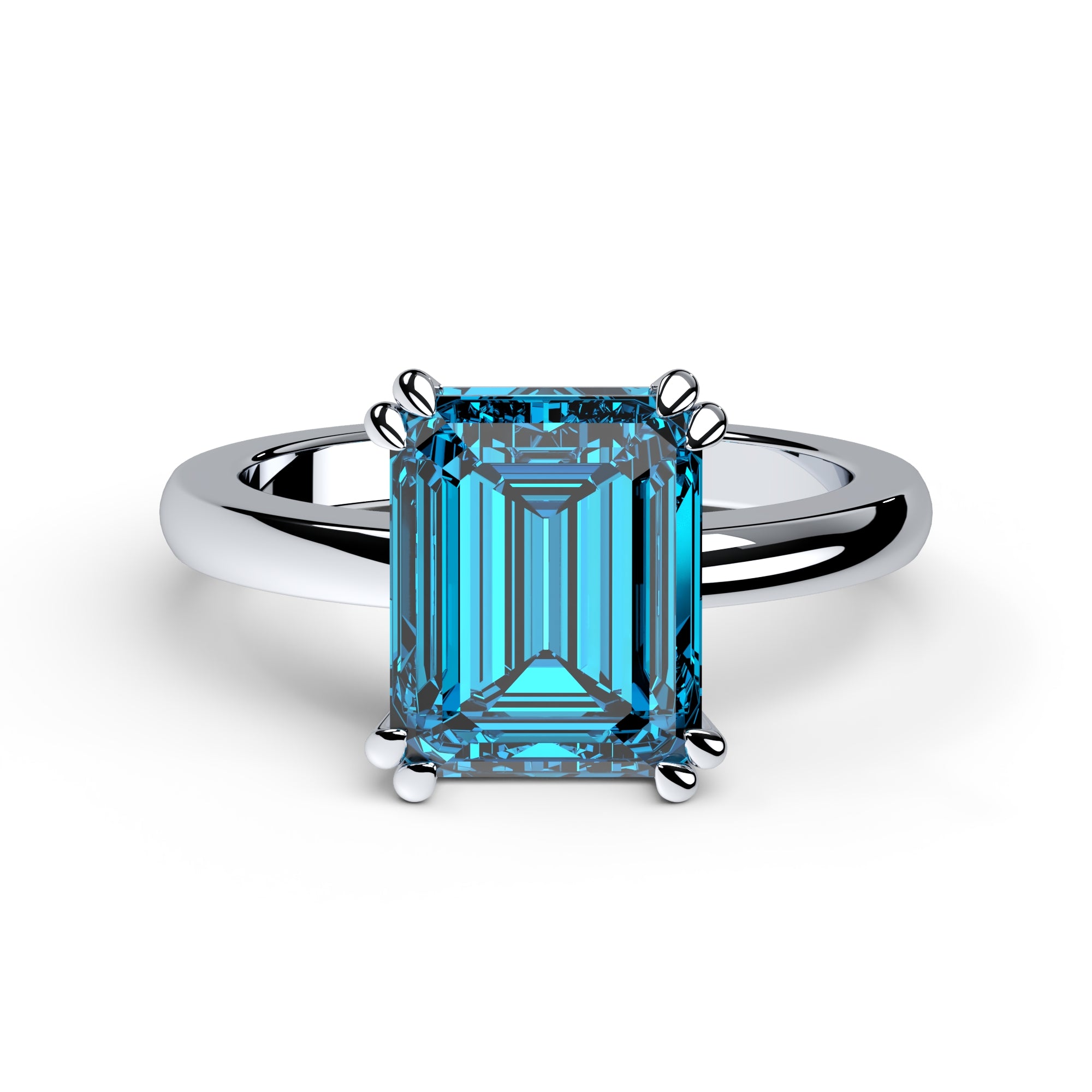 Ring gelber Baguette