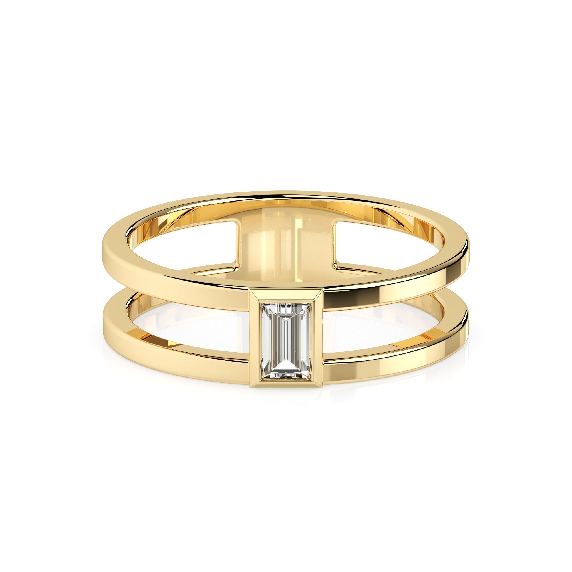 Ring doppelt Baguette