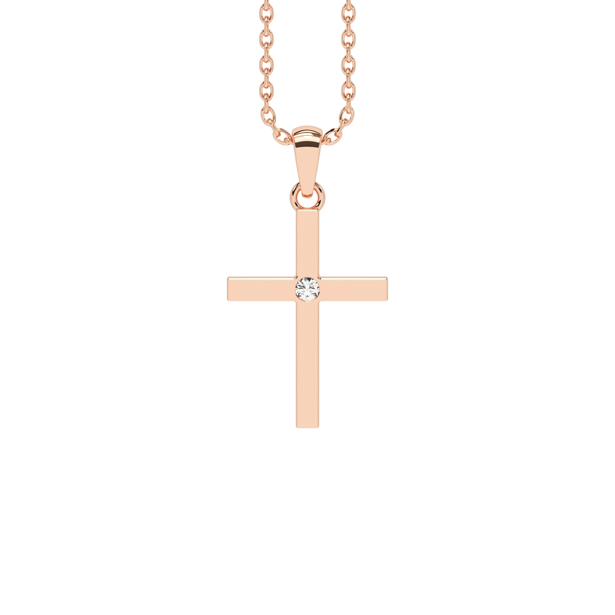 Anhänger Kreuz Zirkonia