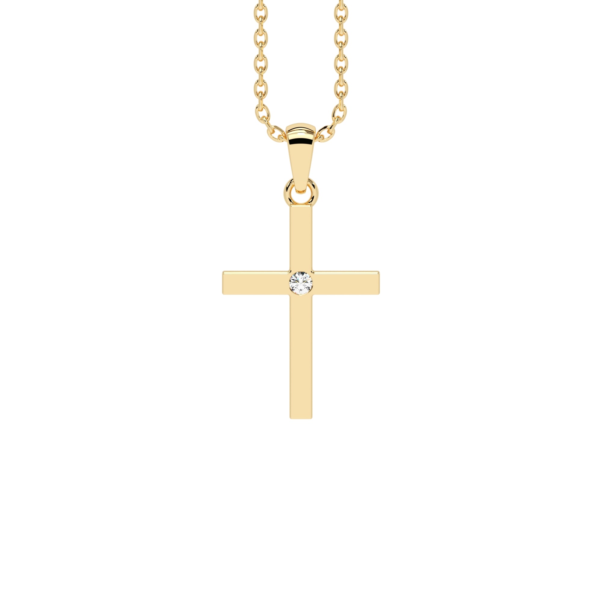 Anhänger Kreuz Zirkonia