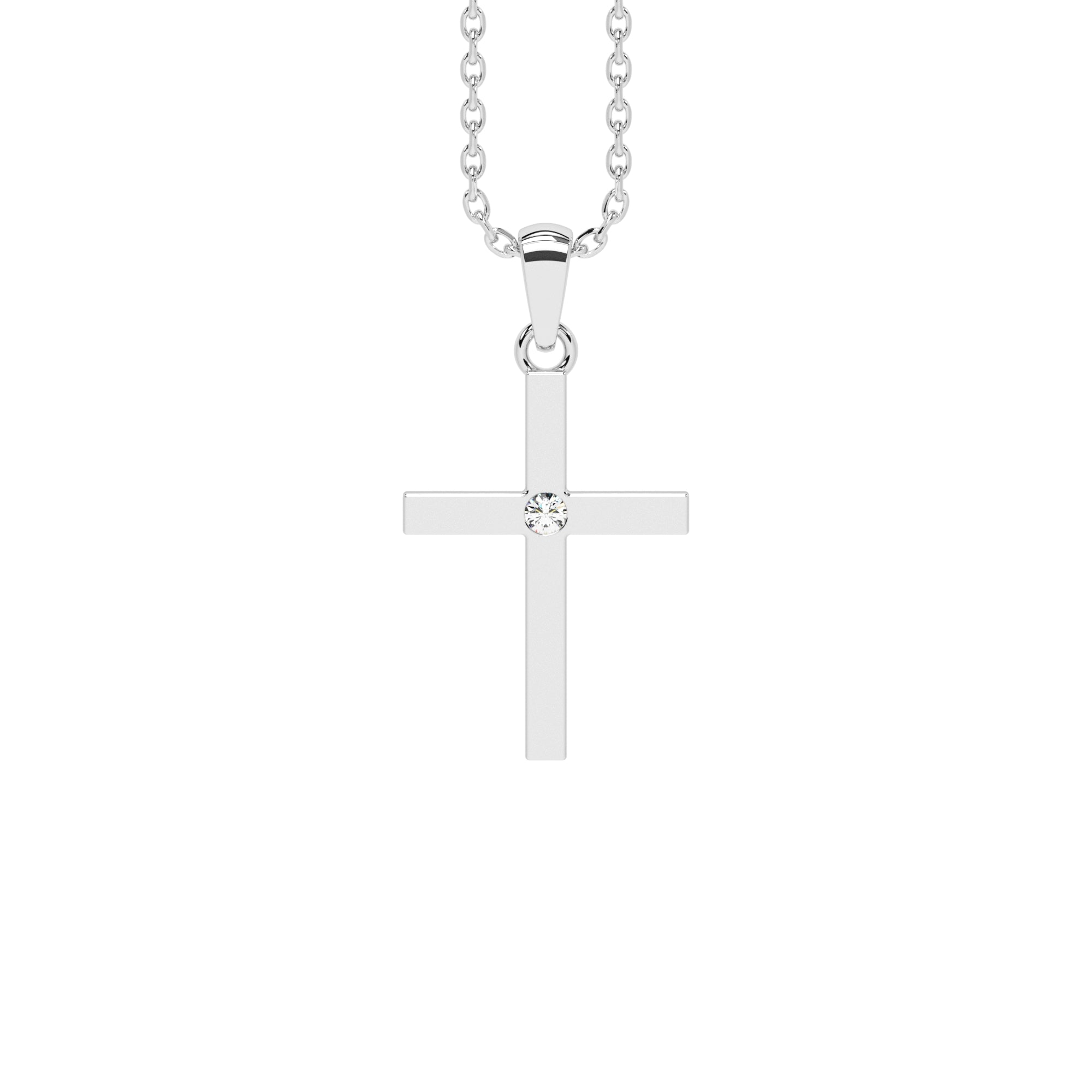 Anhänger Kreuz Zirkonia