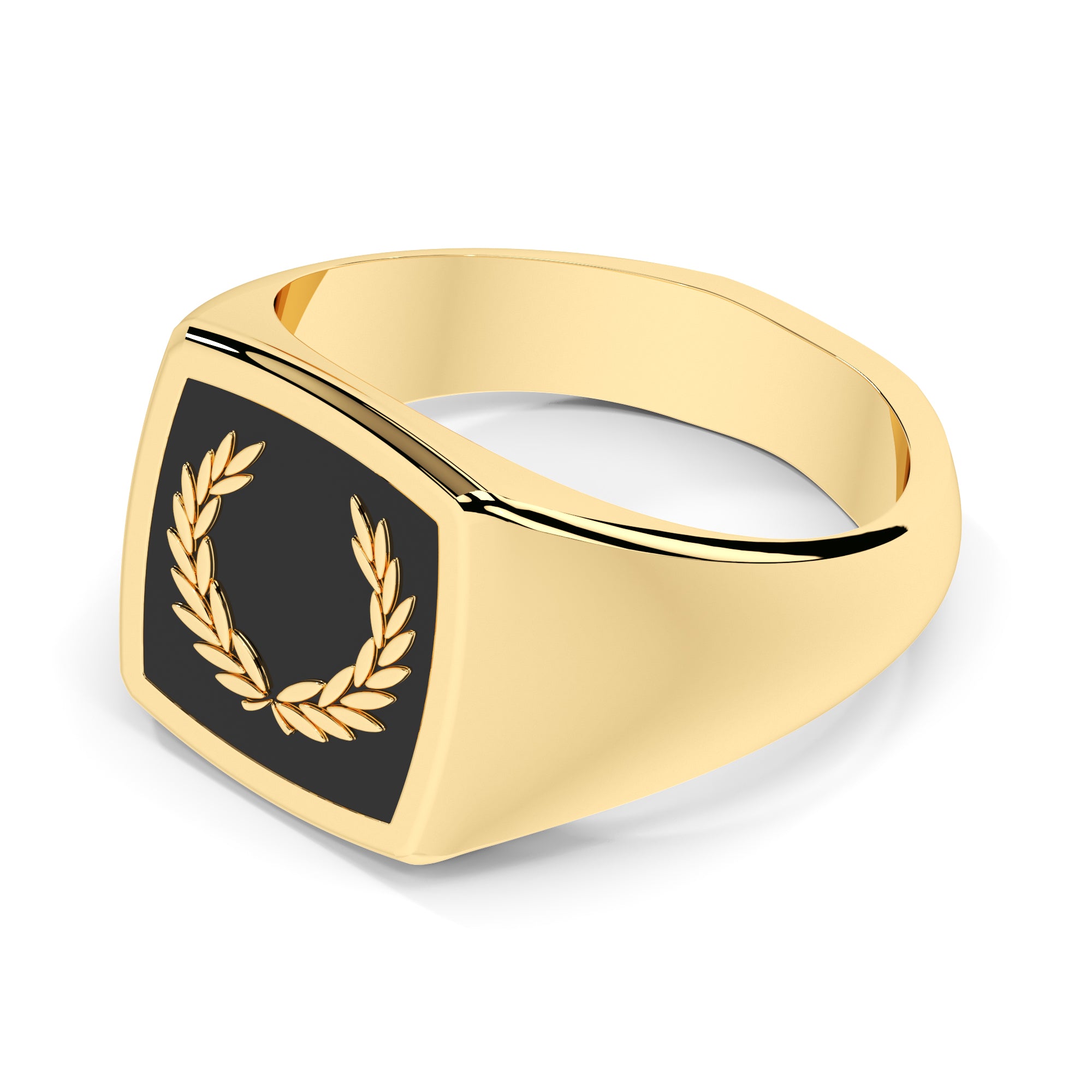 Ring Lorbeerkranz Onyx