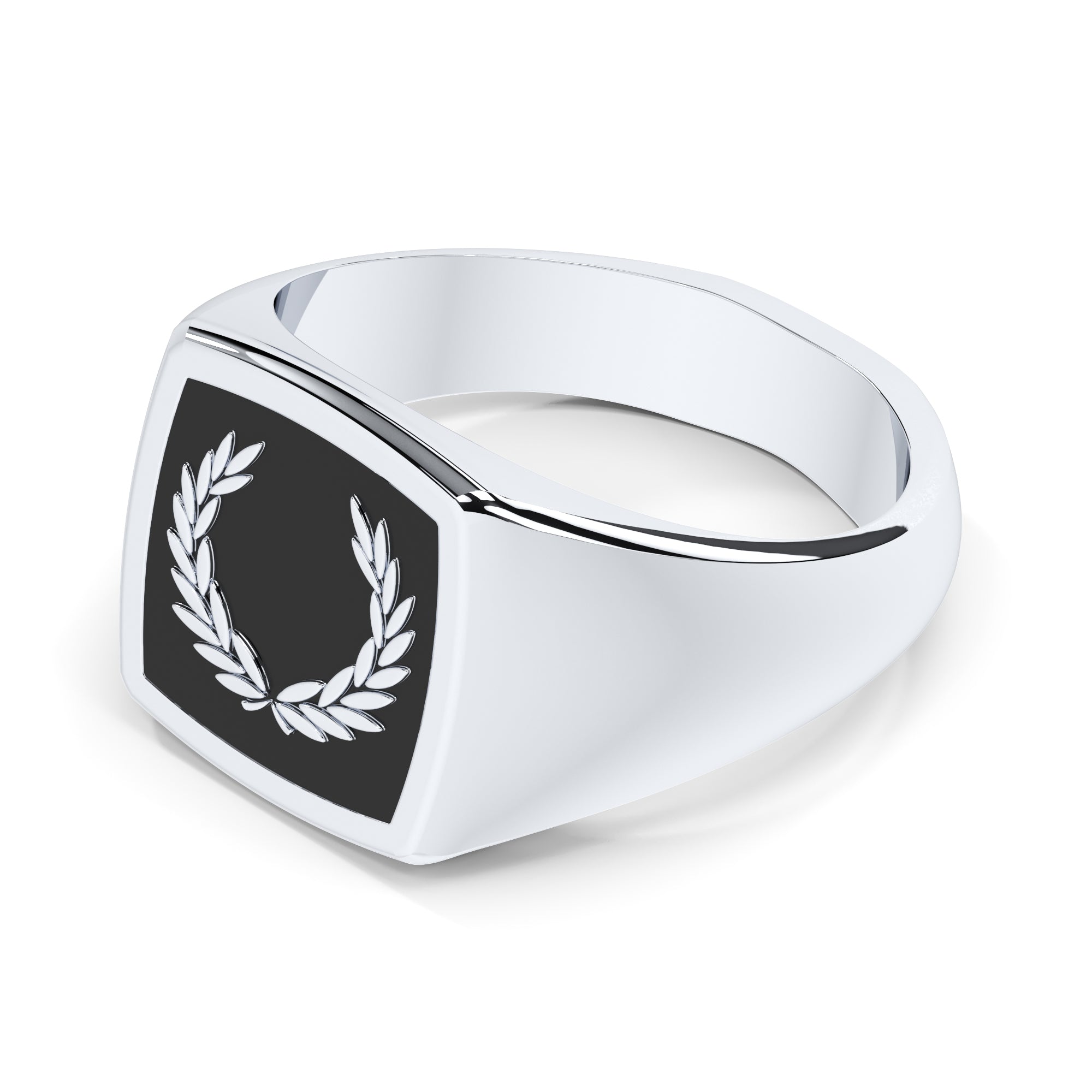 Ring Lorbeerkranz Onyx