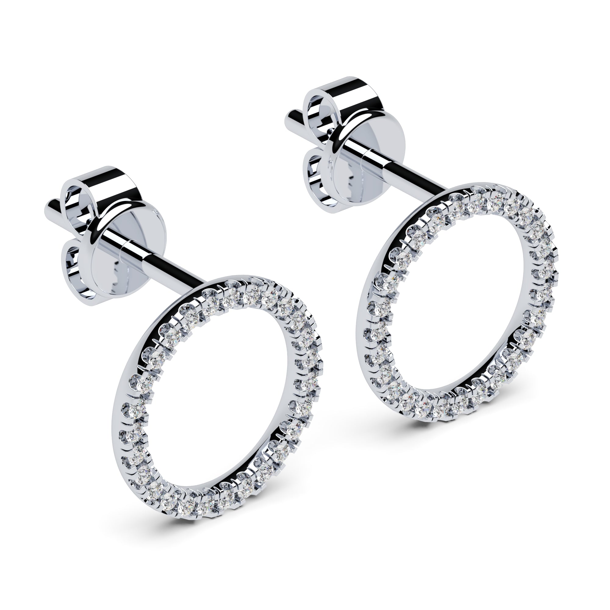Ohrstecker Kreis Pavé