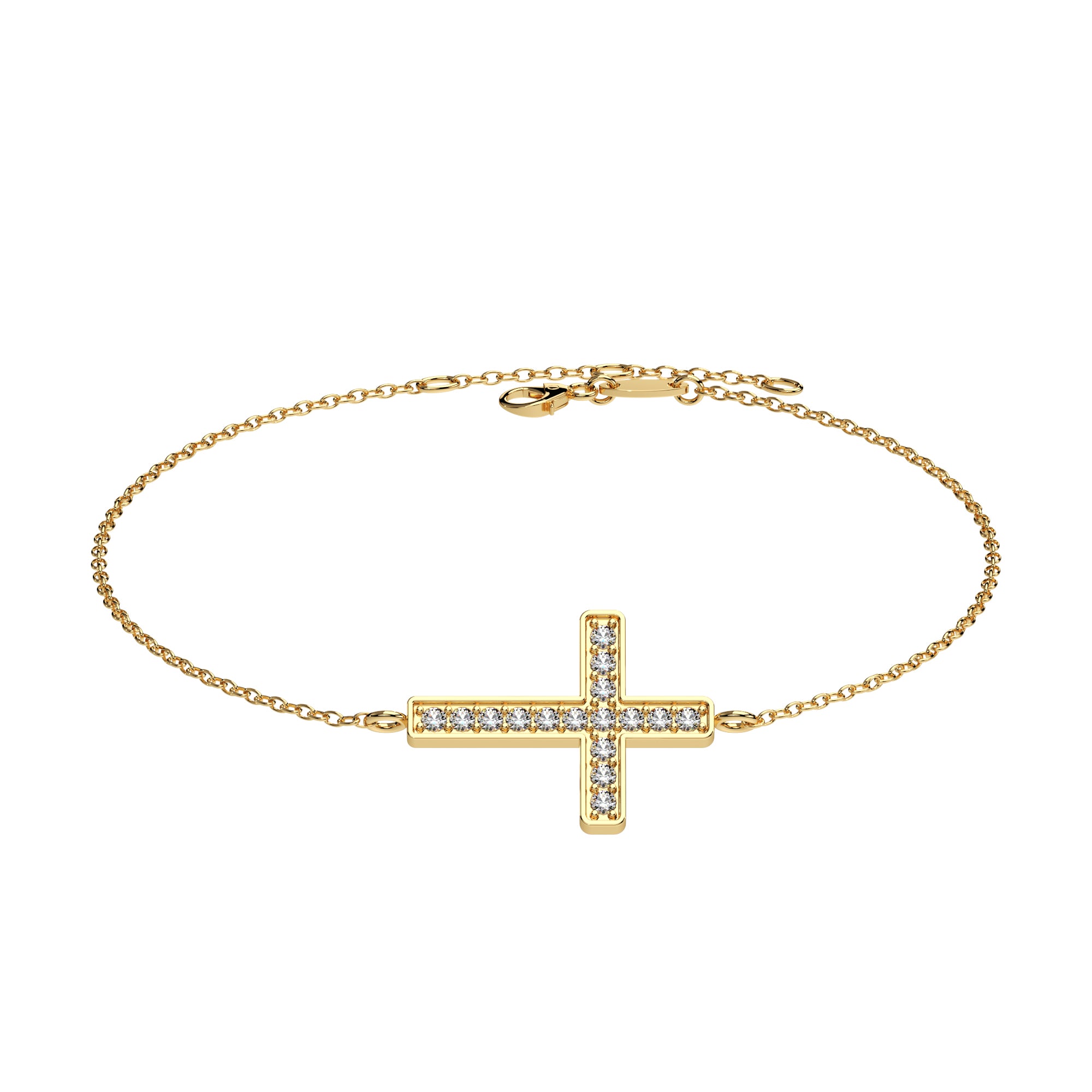Armband Kreuz Pavé