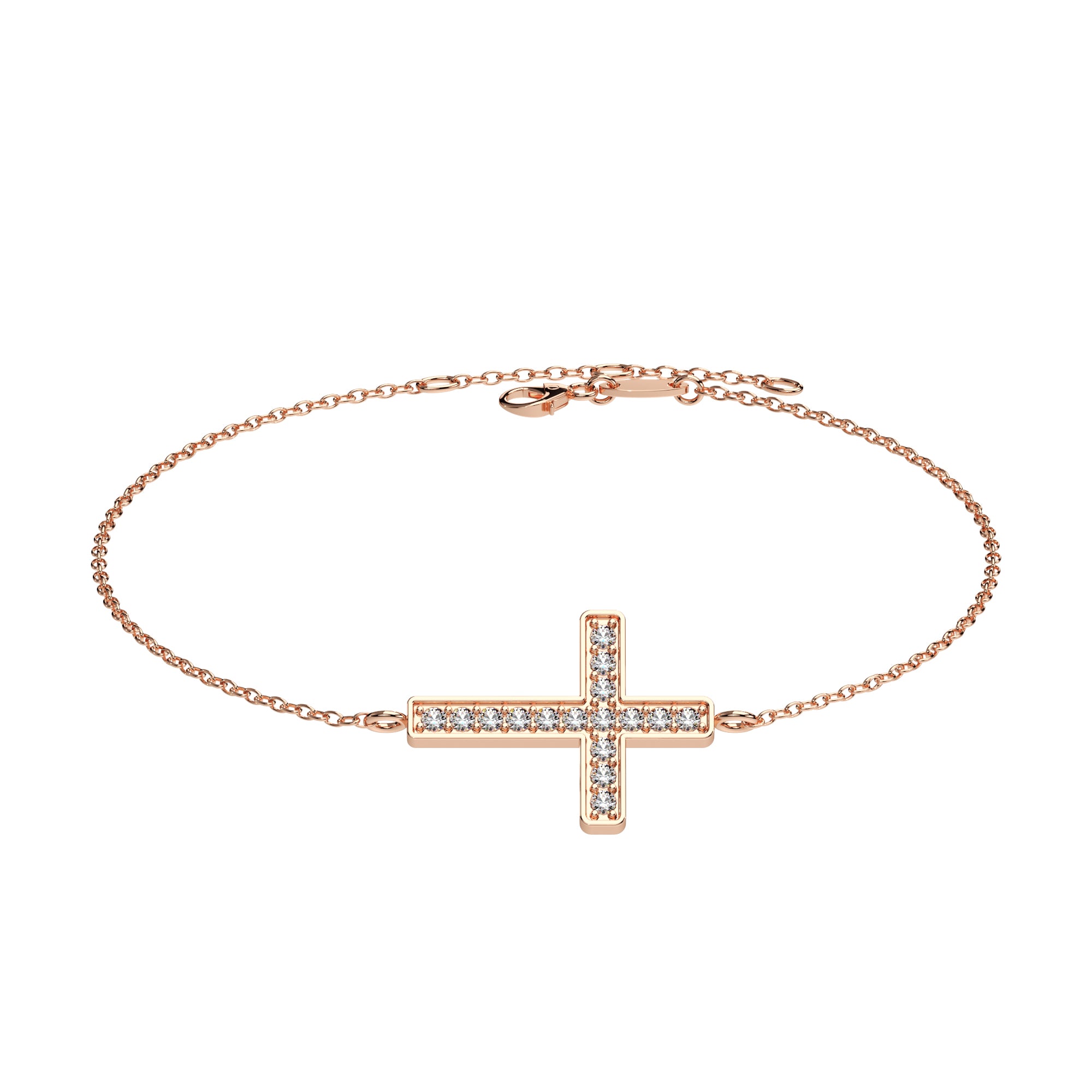Armband Kreuz Pavé