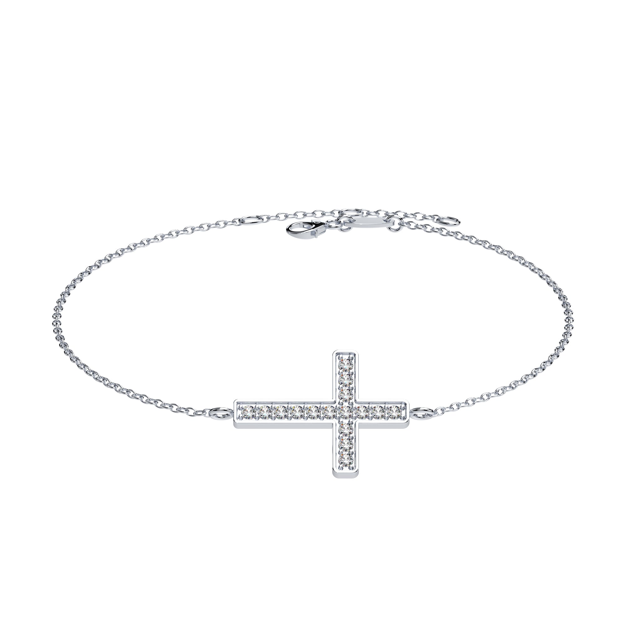 Armband Kreuz Pavé