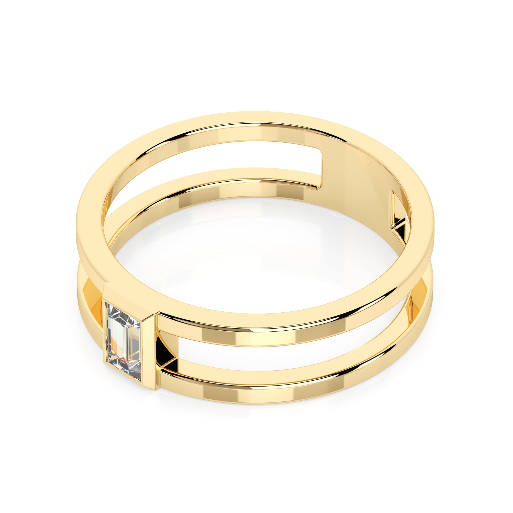 Ring doppelt Baguette