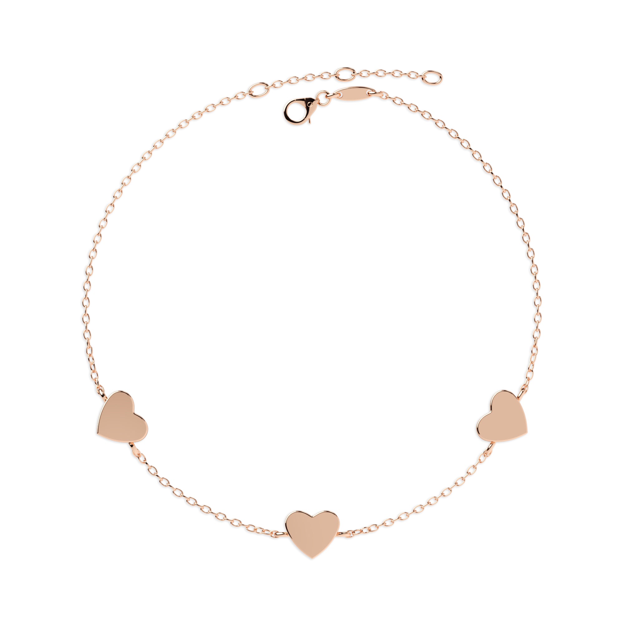 Armband mit drei Herzen