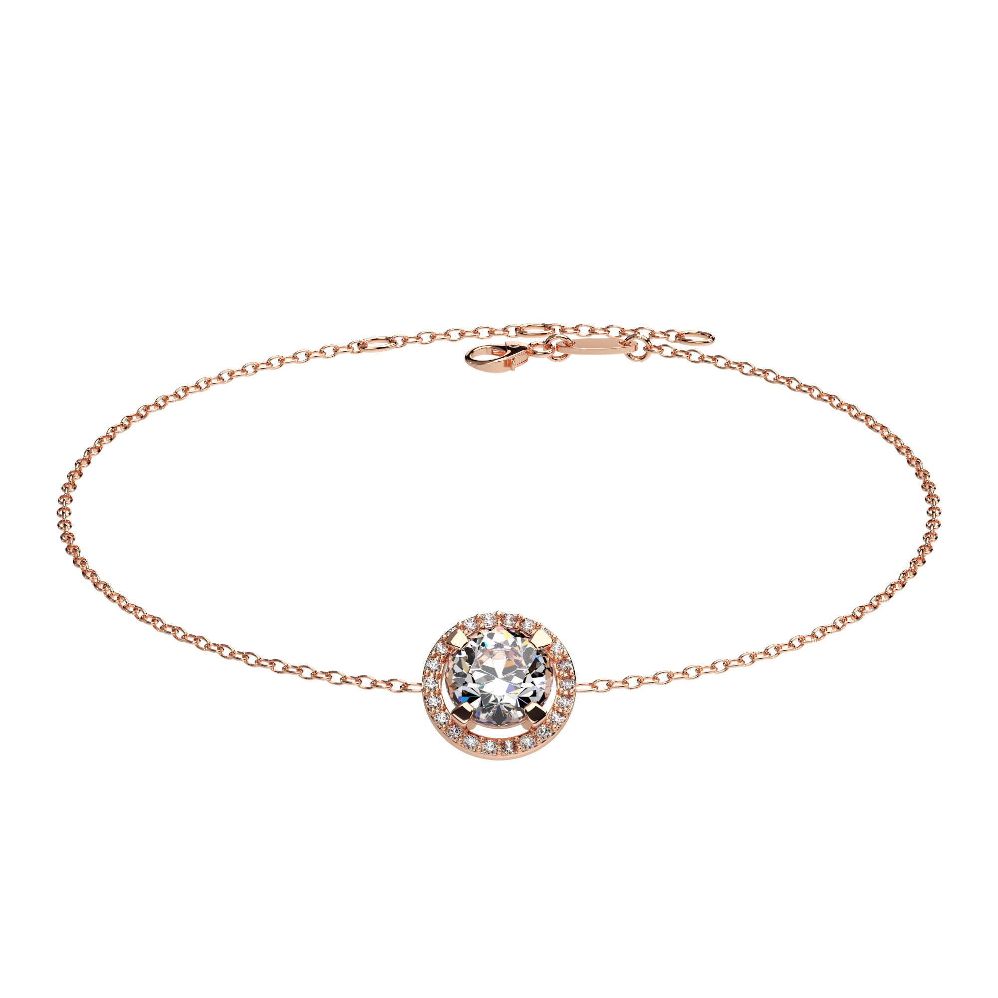 Armband Solitär Halo