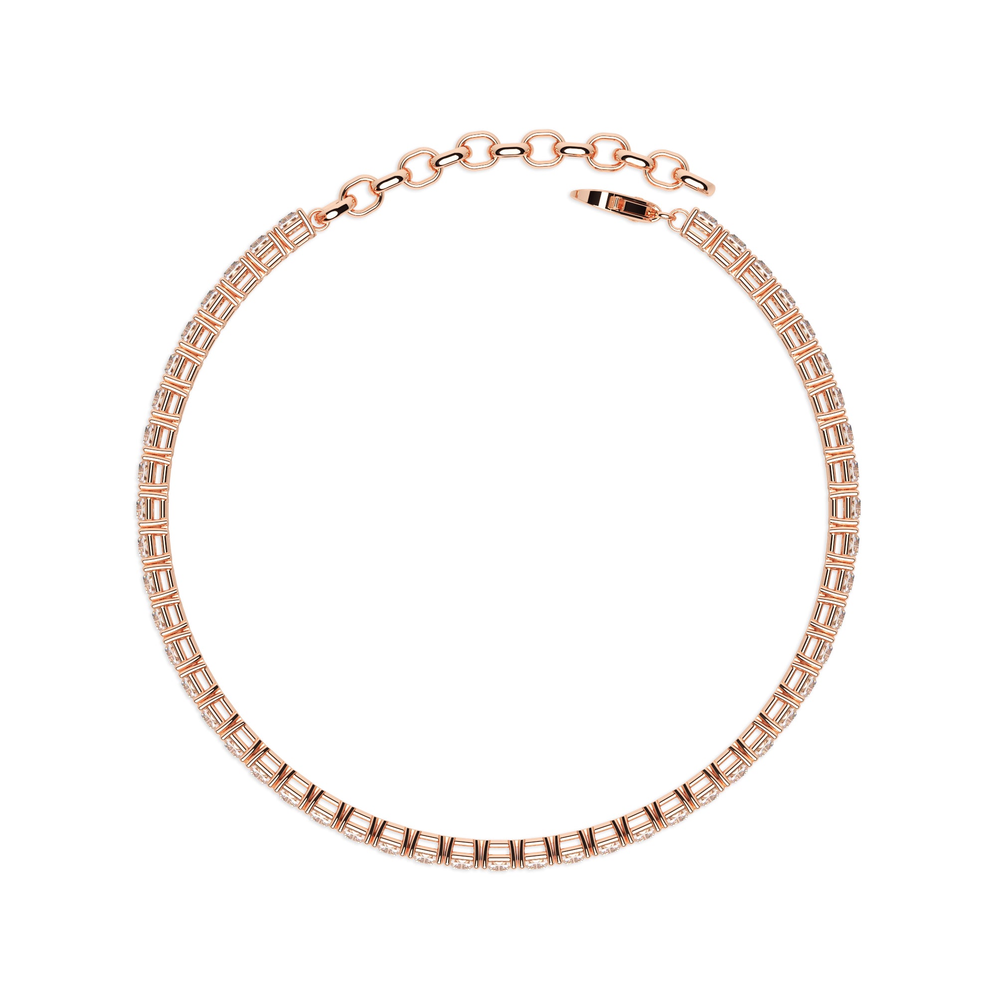 Tennisarmband Baguette Zirkonia