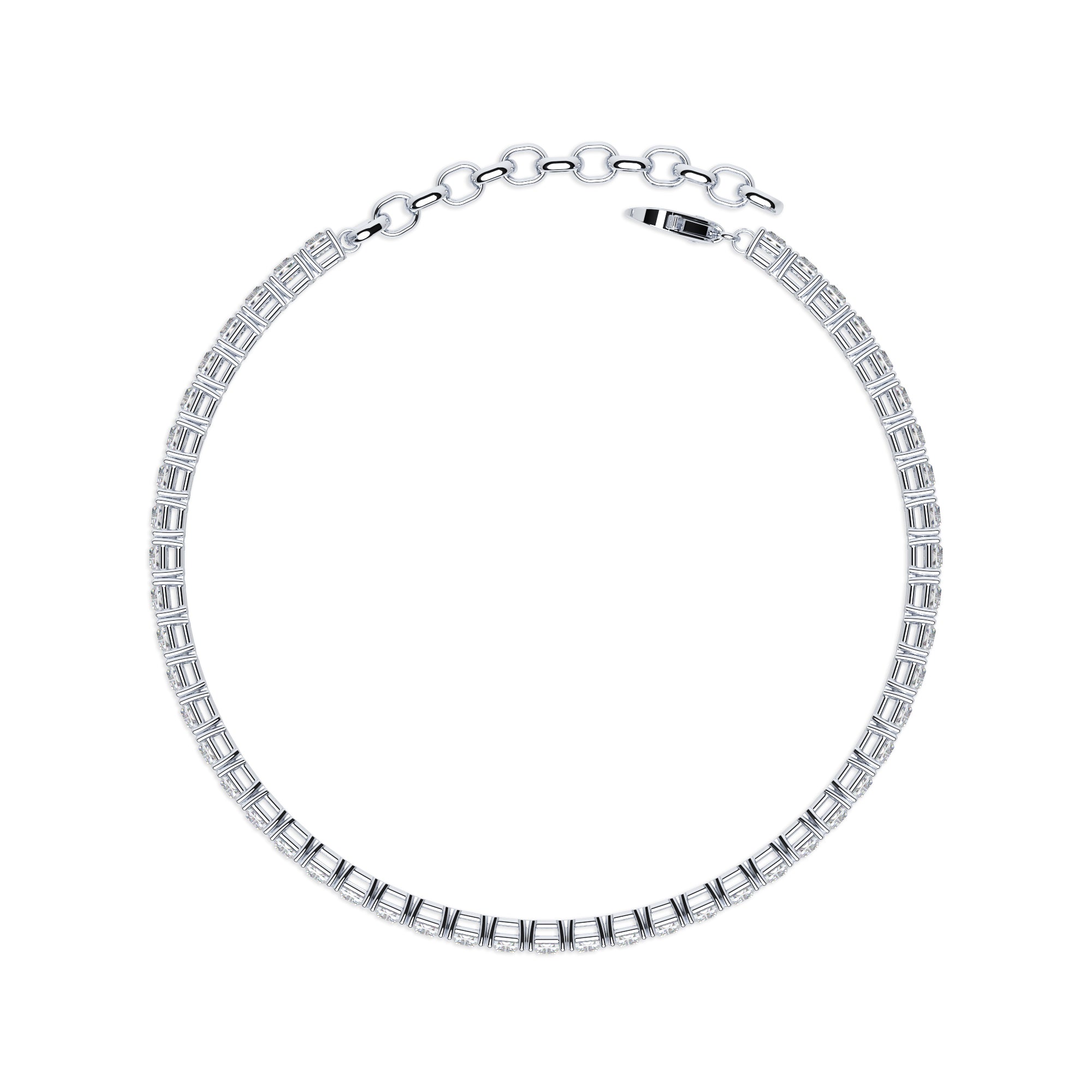 Tennisarmband Baguette Zirkonia