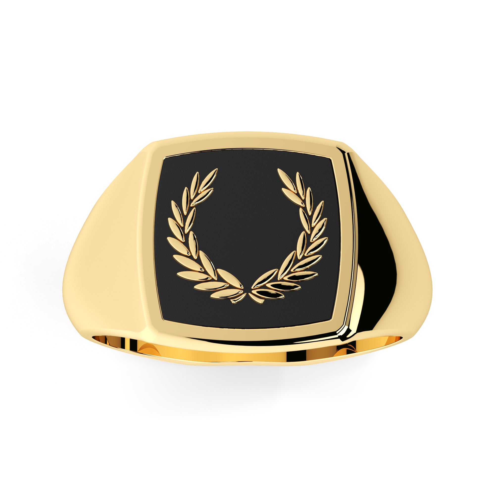 Ring Lorbeerkranz Onyx