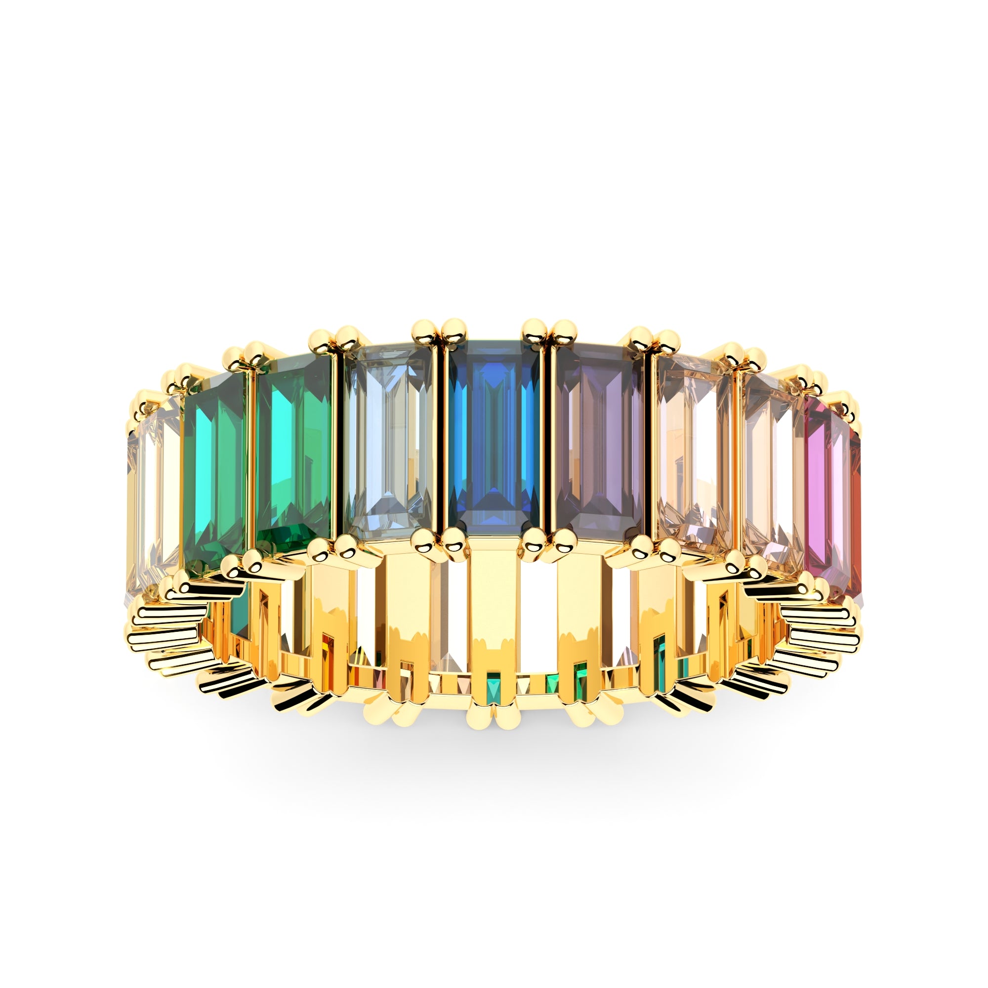 Ring Baguette Rainbow