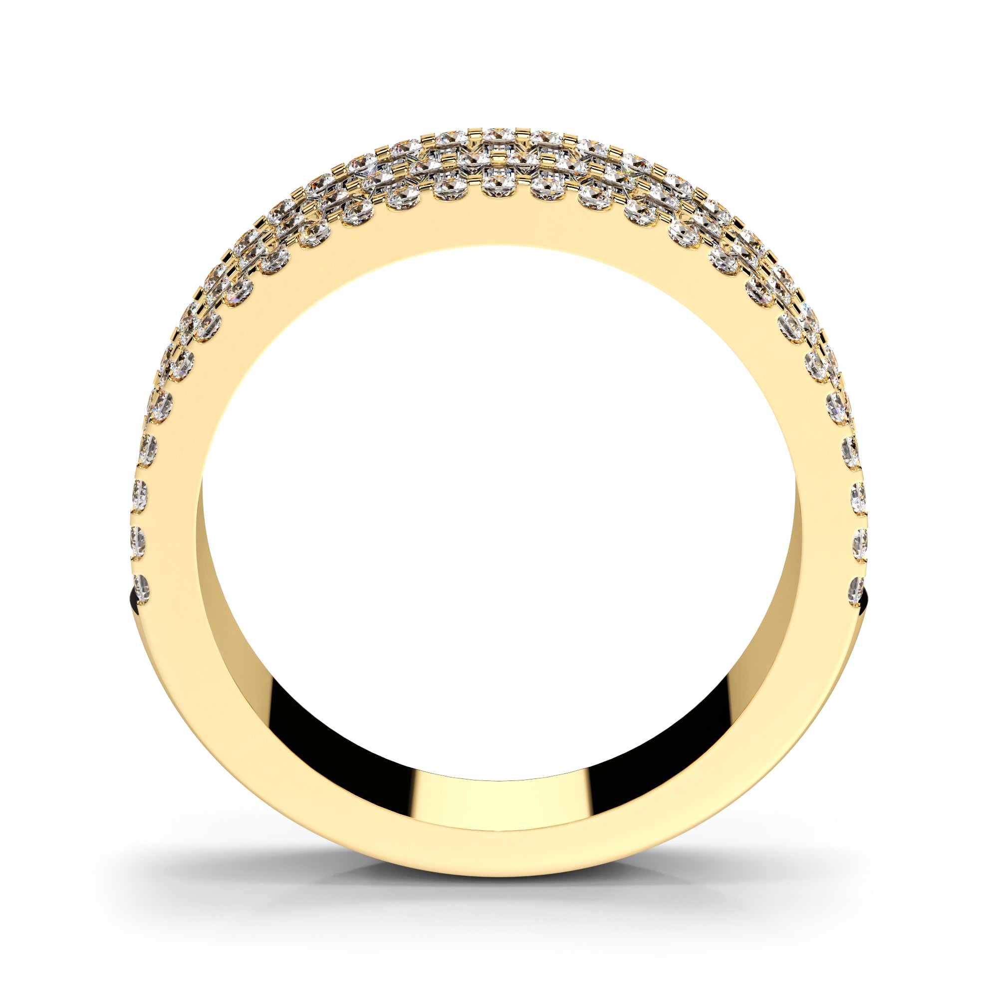 Ring Baguette Zirkonia zweireihig