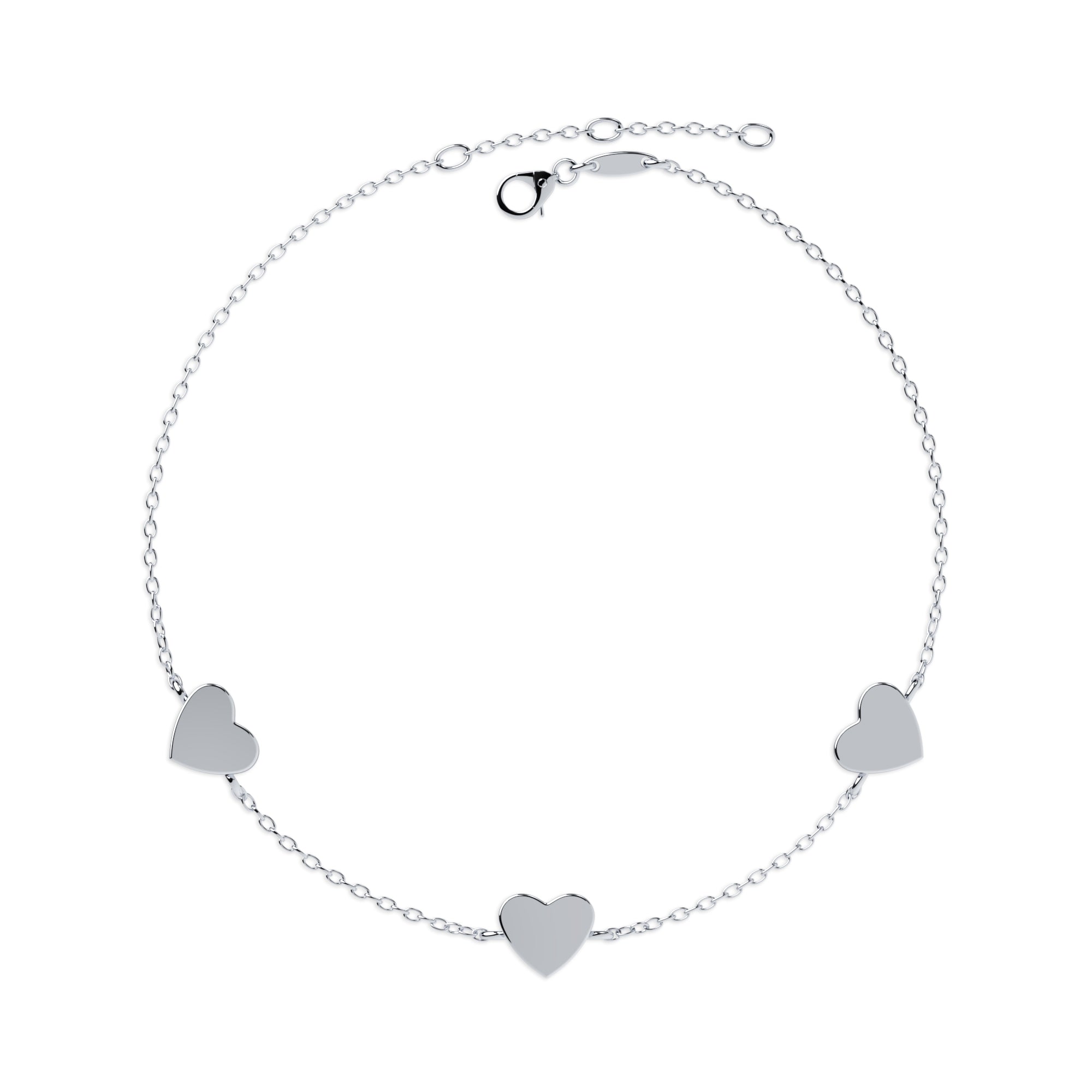 Armband mit drei Herzen