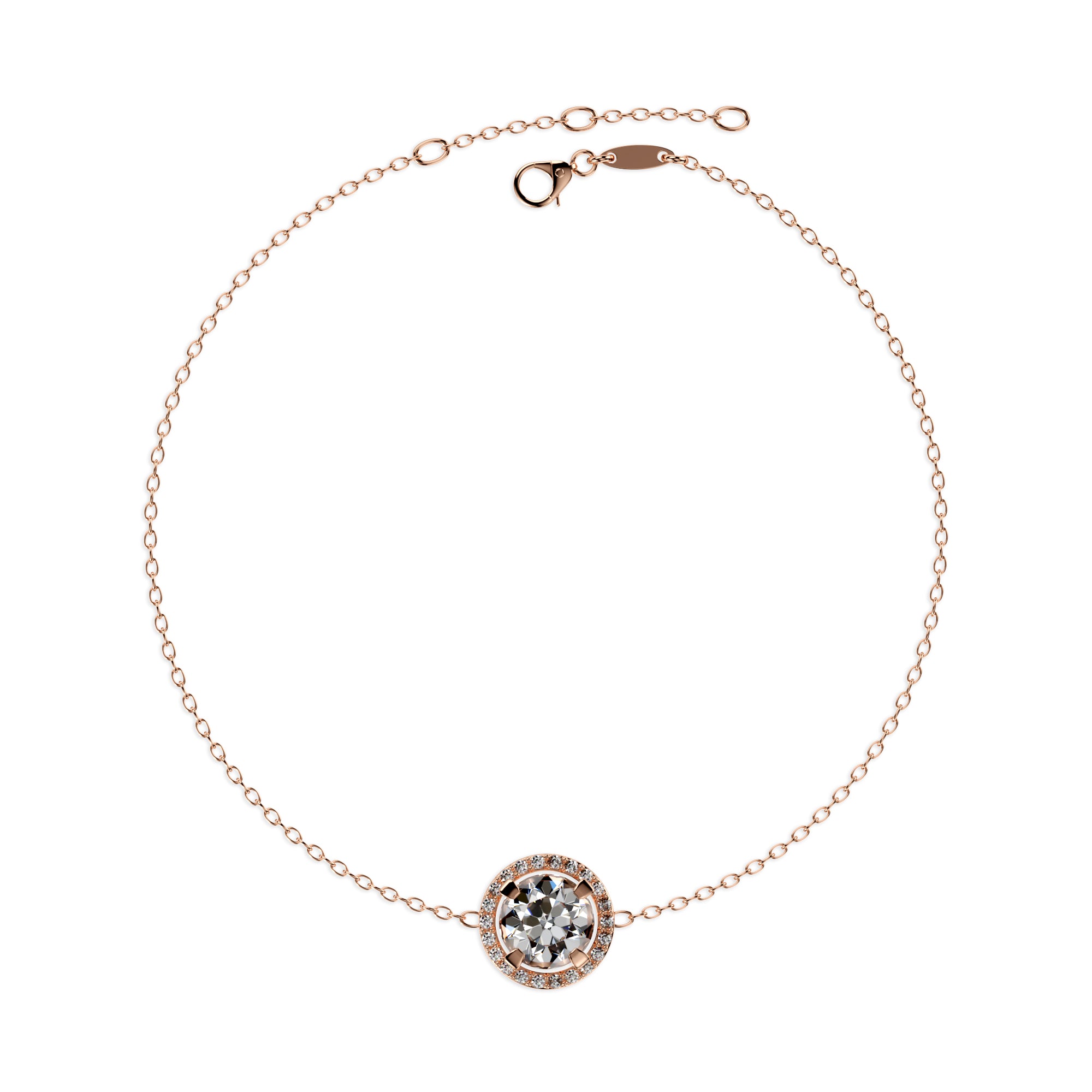 Armband Solitär Halo
