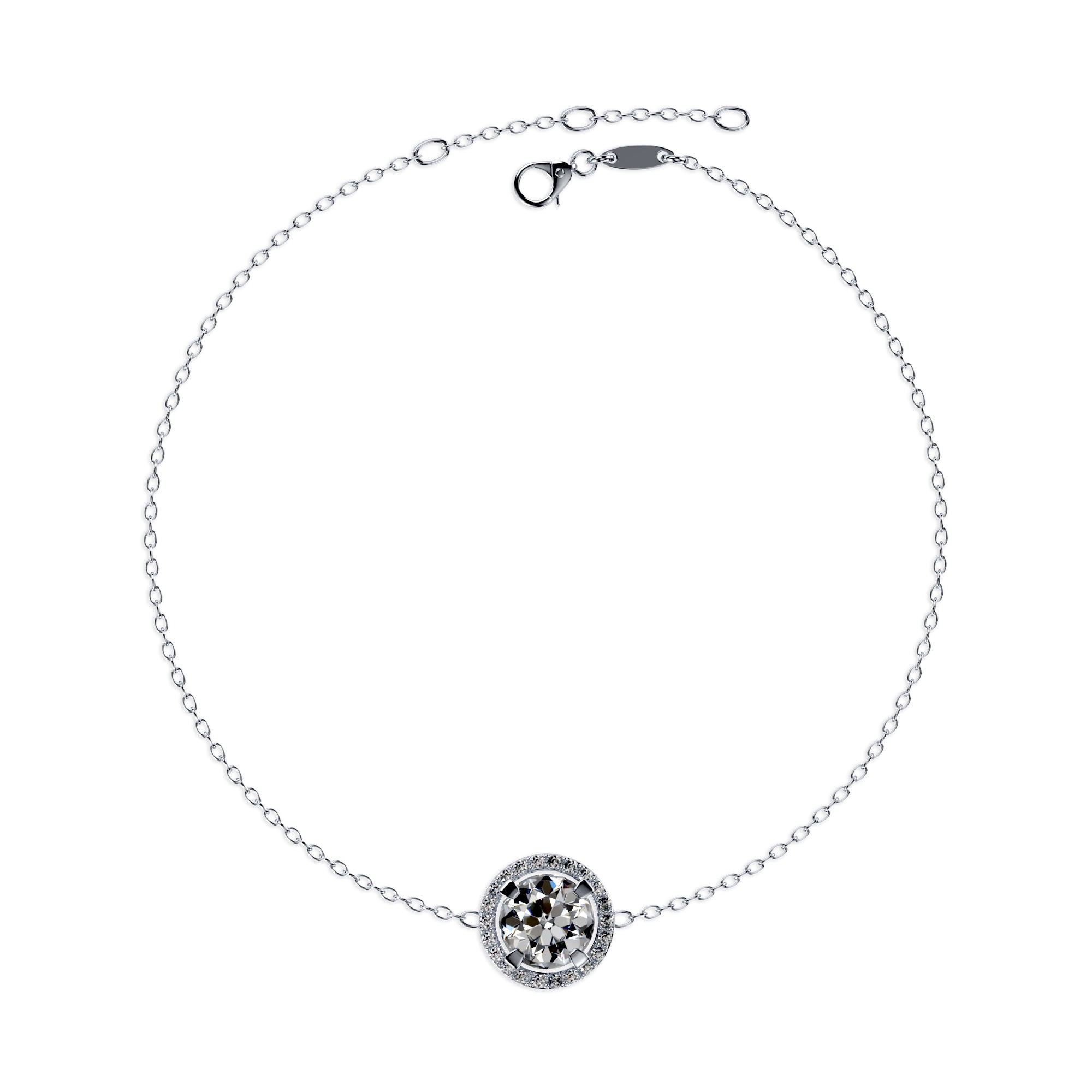 Armband Solitär Halo