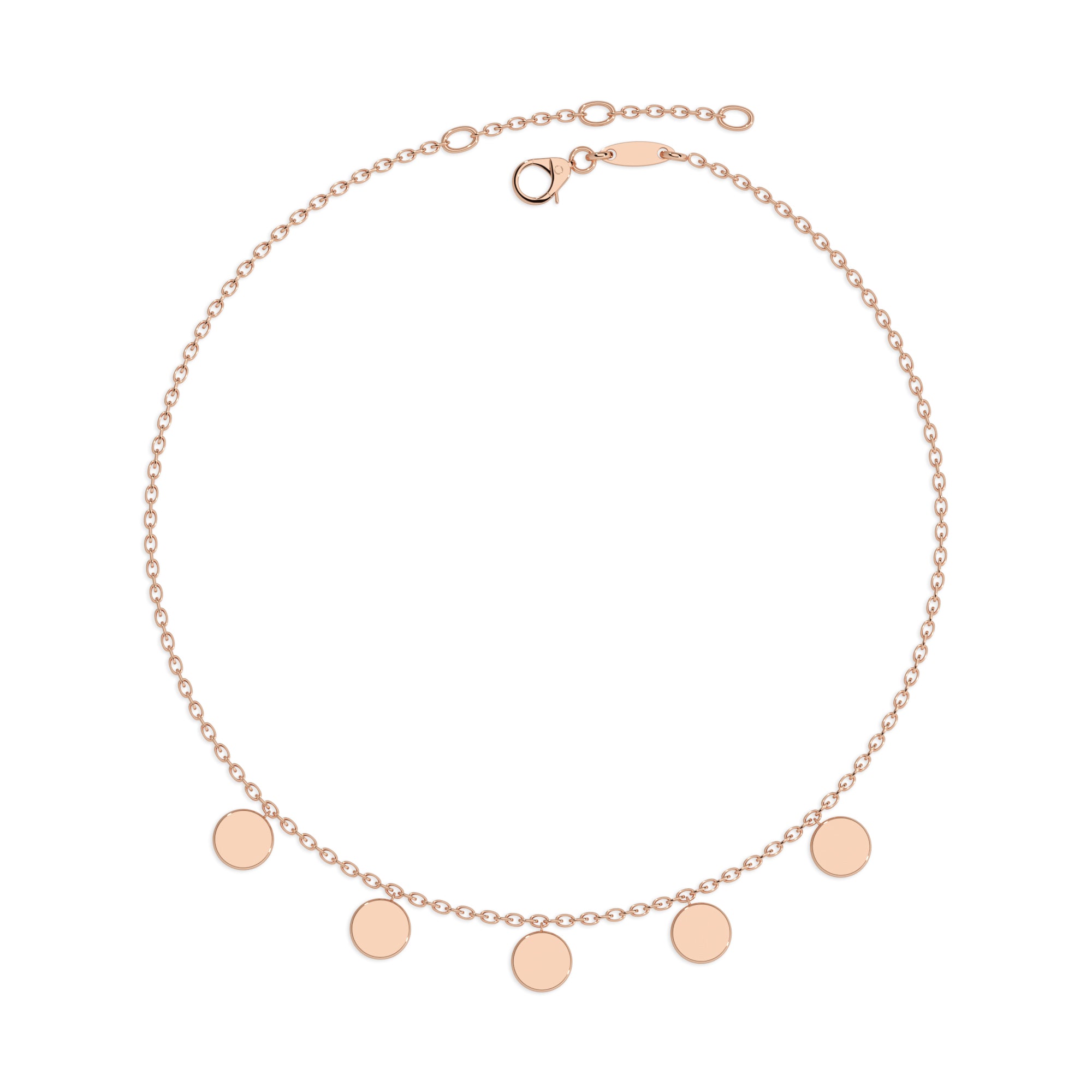 Armband mit fünf kleinen Coins