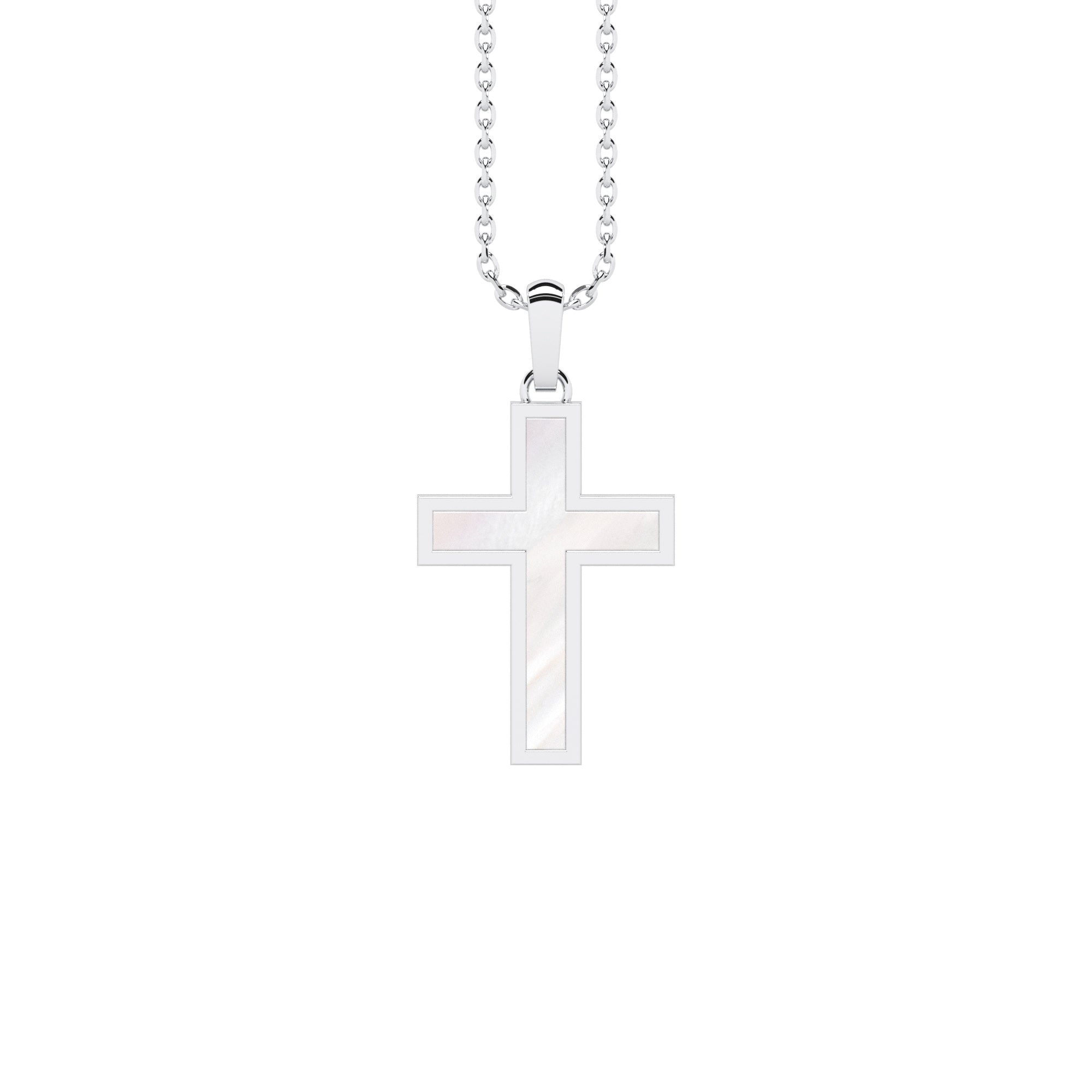 Anhänger Kreuz Perlmutt