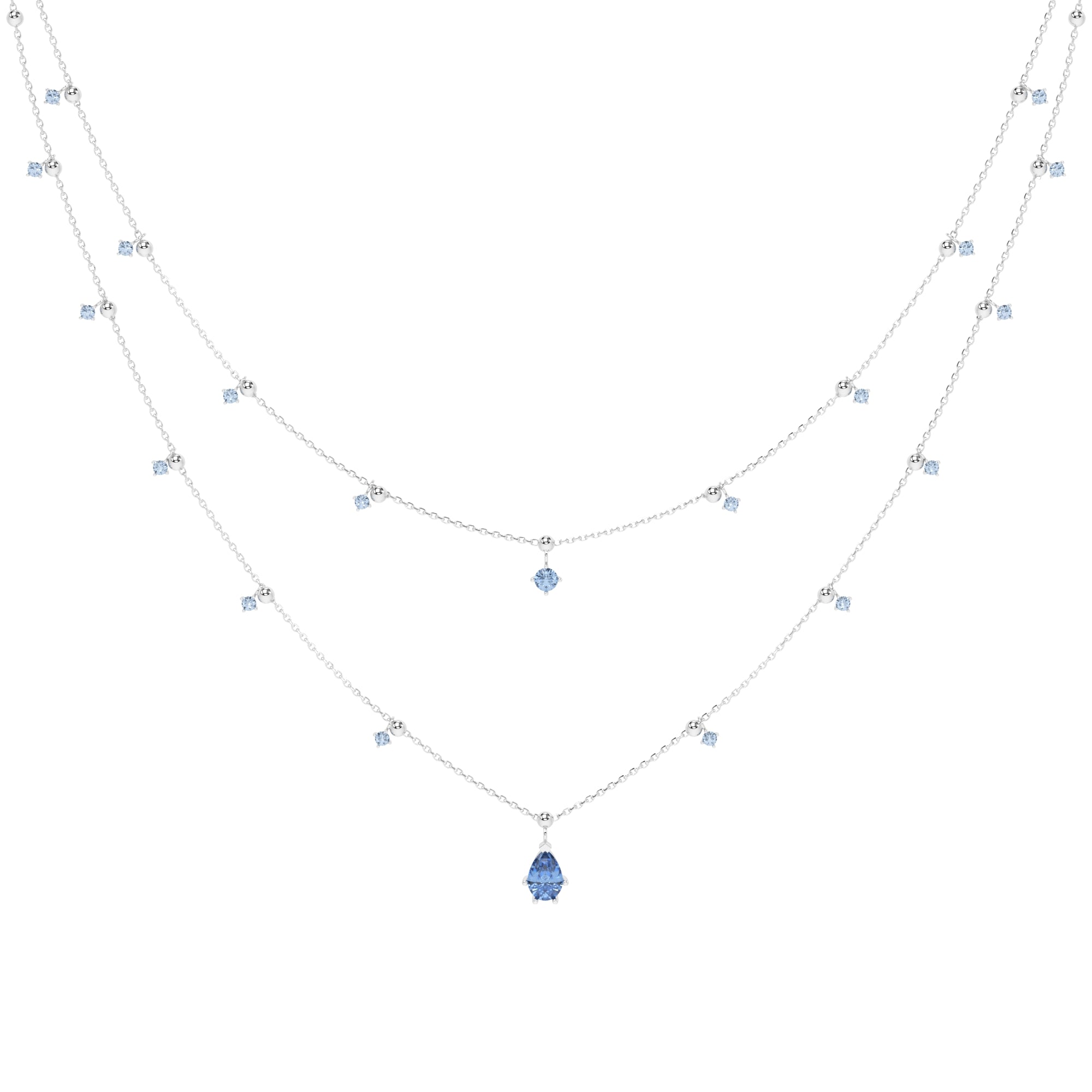 Collier grüne Zirkonia