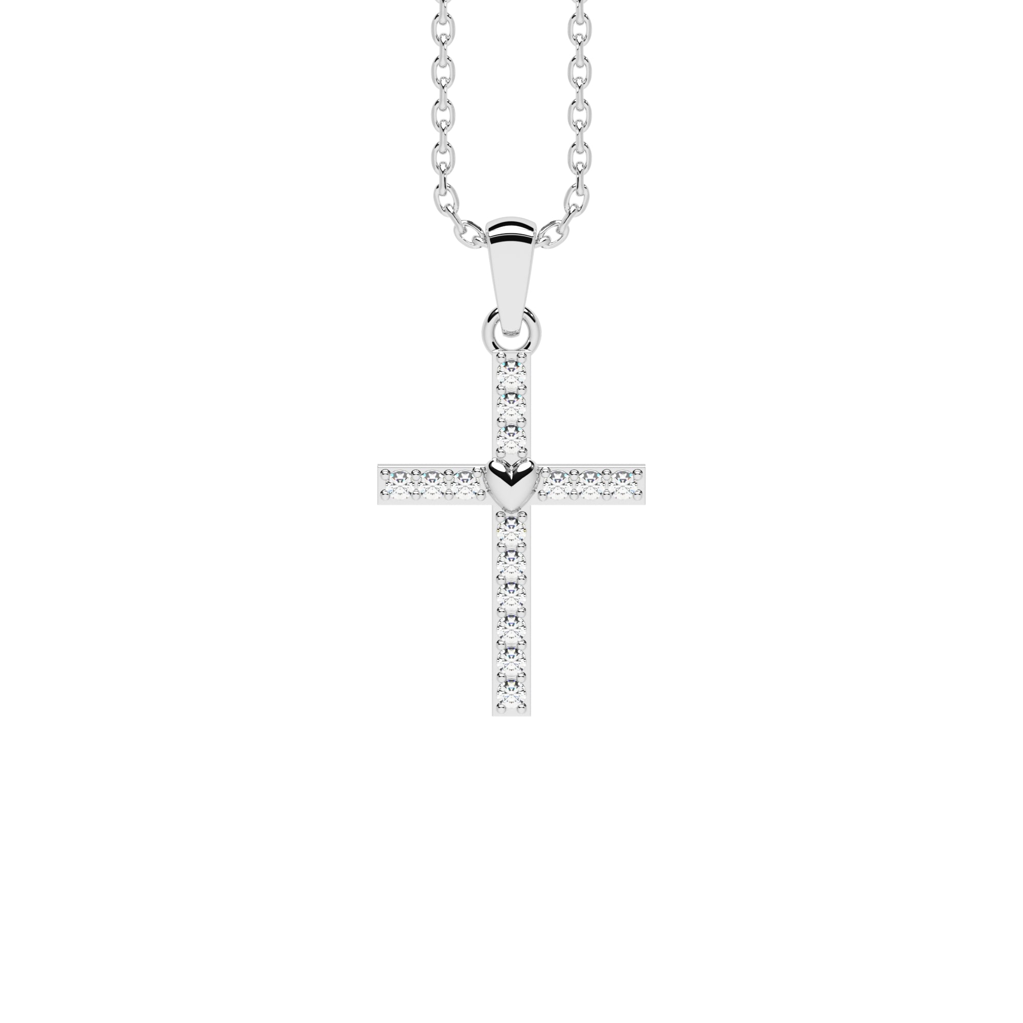 Anhänger Kreuz Pavé