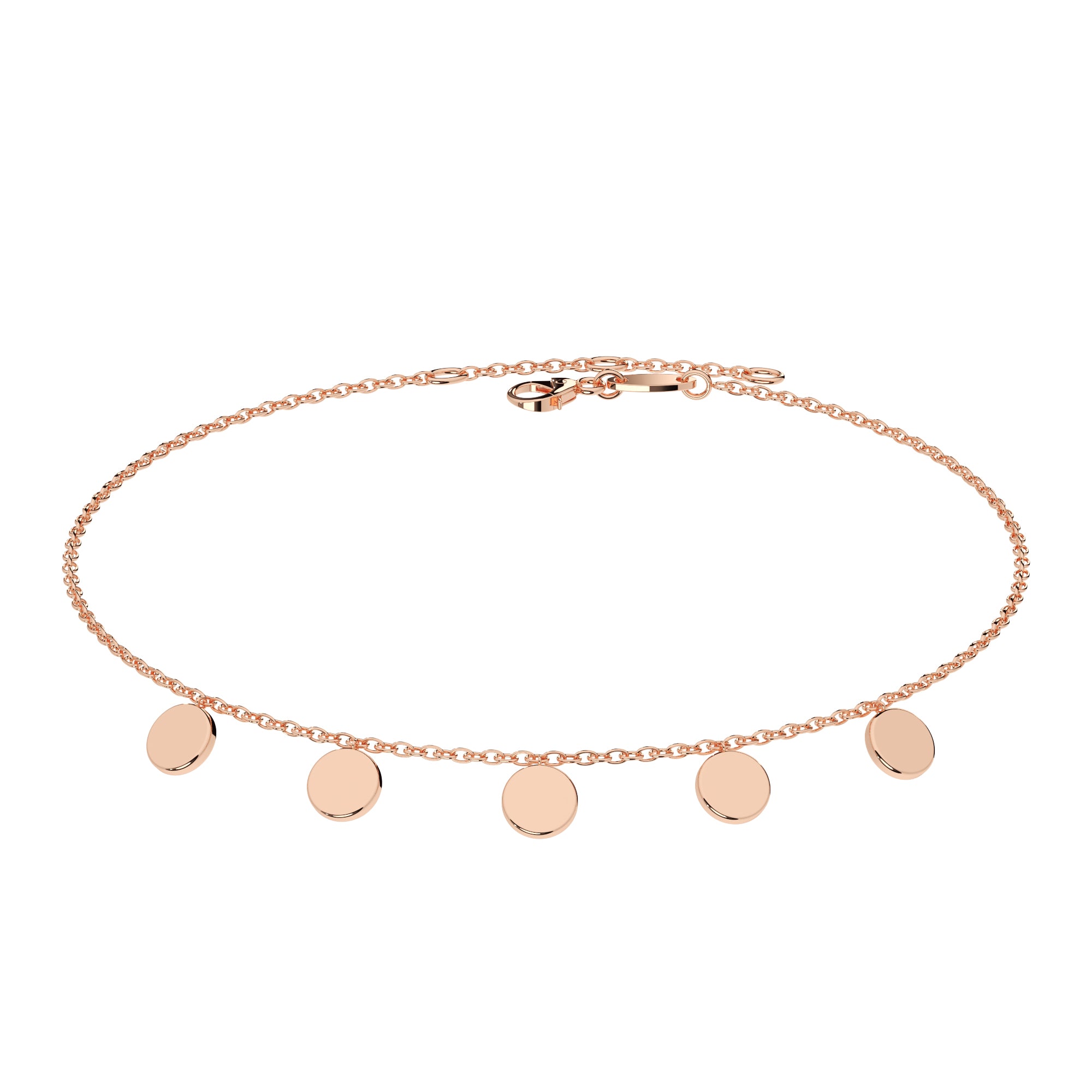 Armband mit fünf kleinen Coins