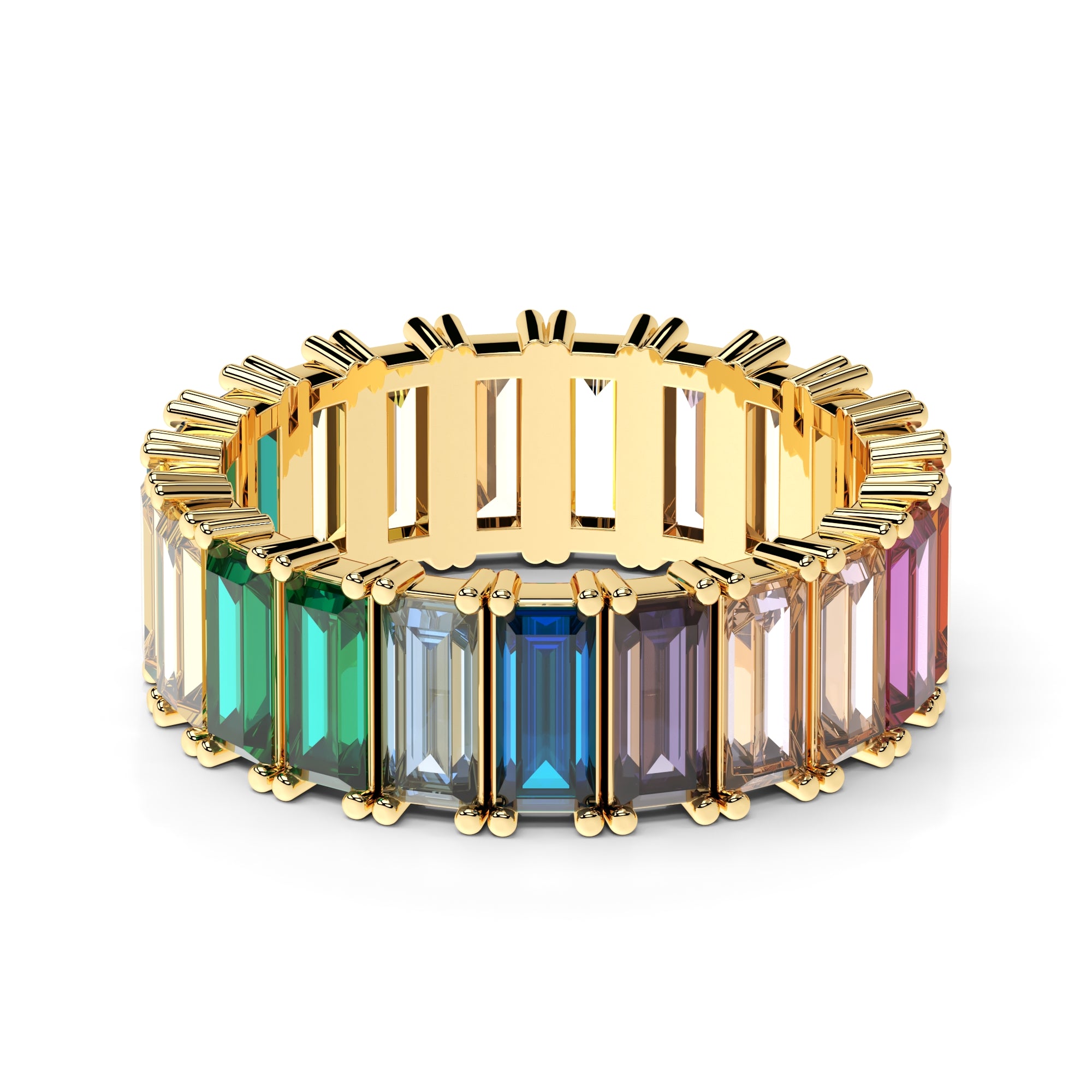 Ring Baguette Rainbow