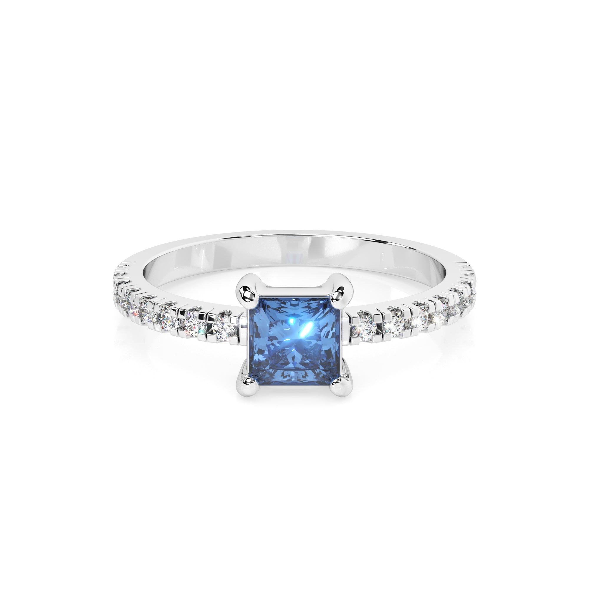 Ring eckiger  Zirkonia