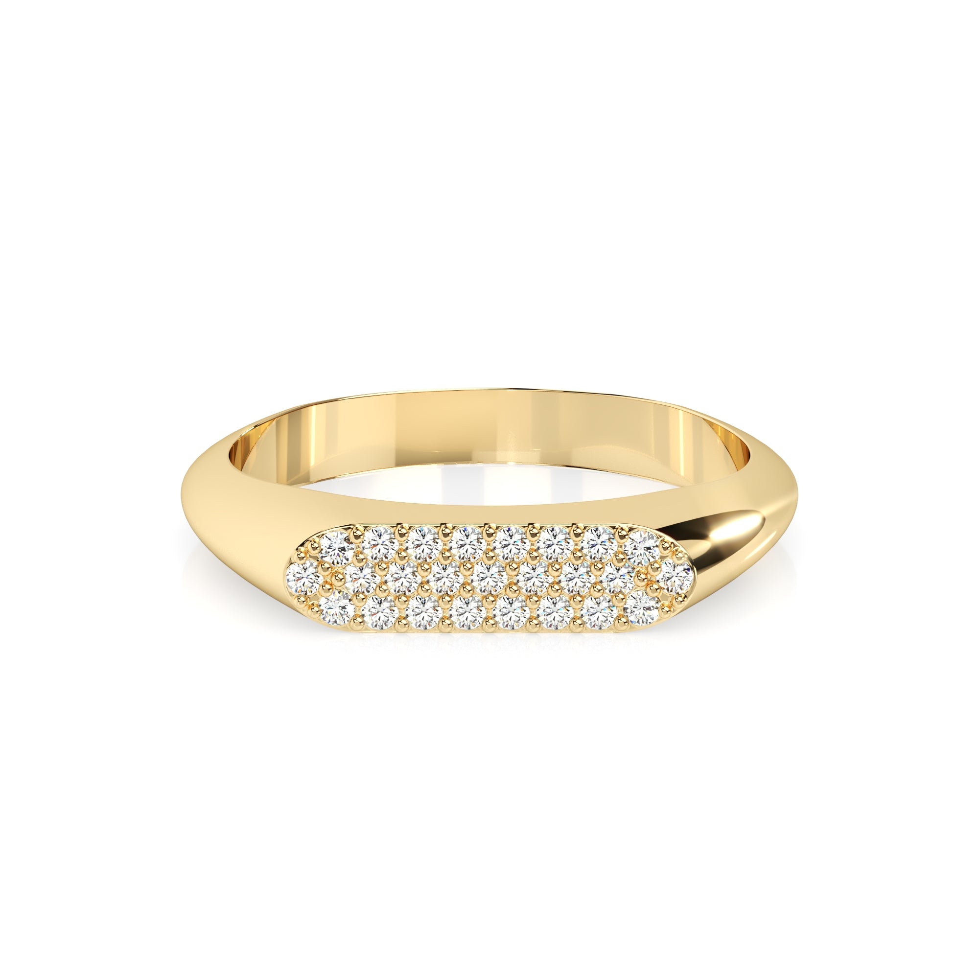 Ring oval Pavé