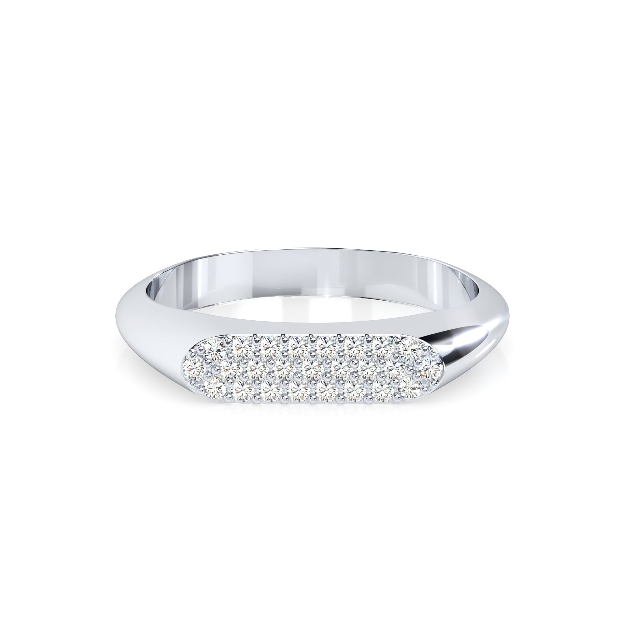 Ring oval Pavé