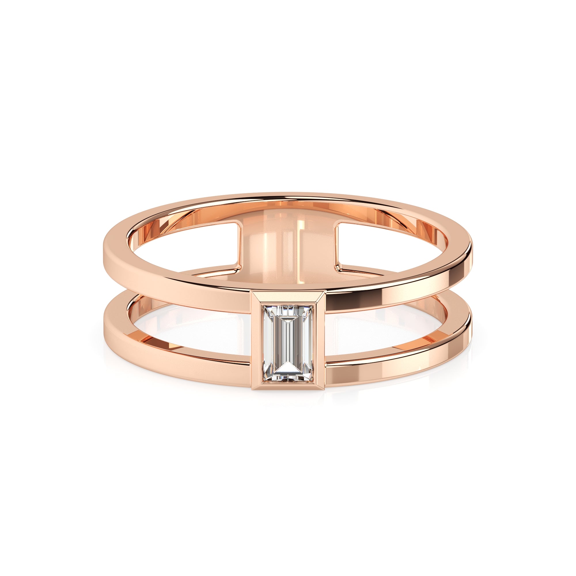 Ring doppelt Baguette