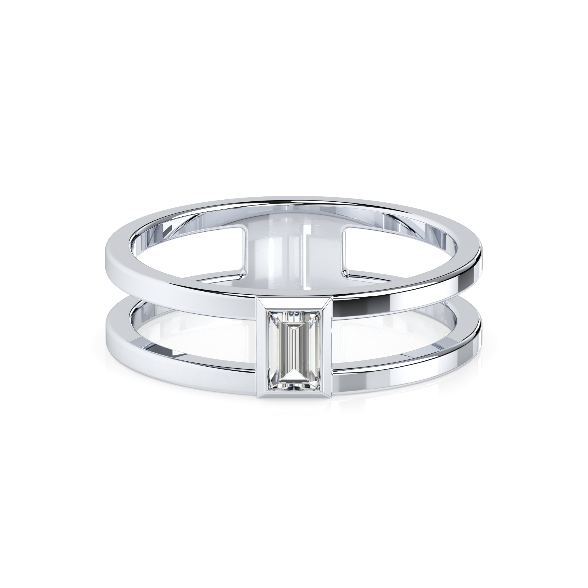Ring doppelt Baguette