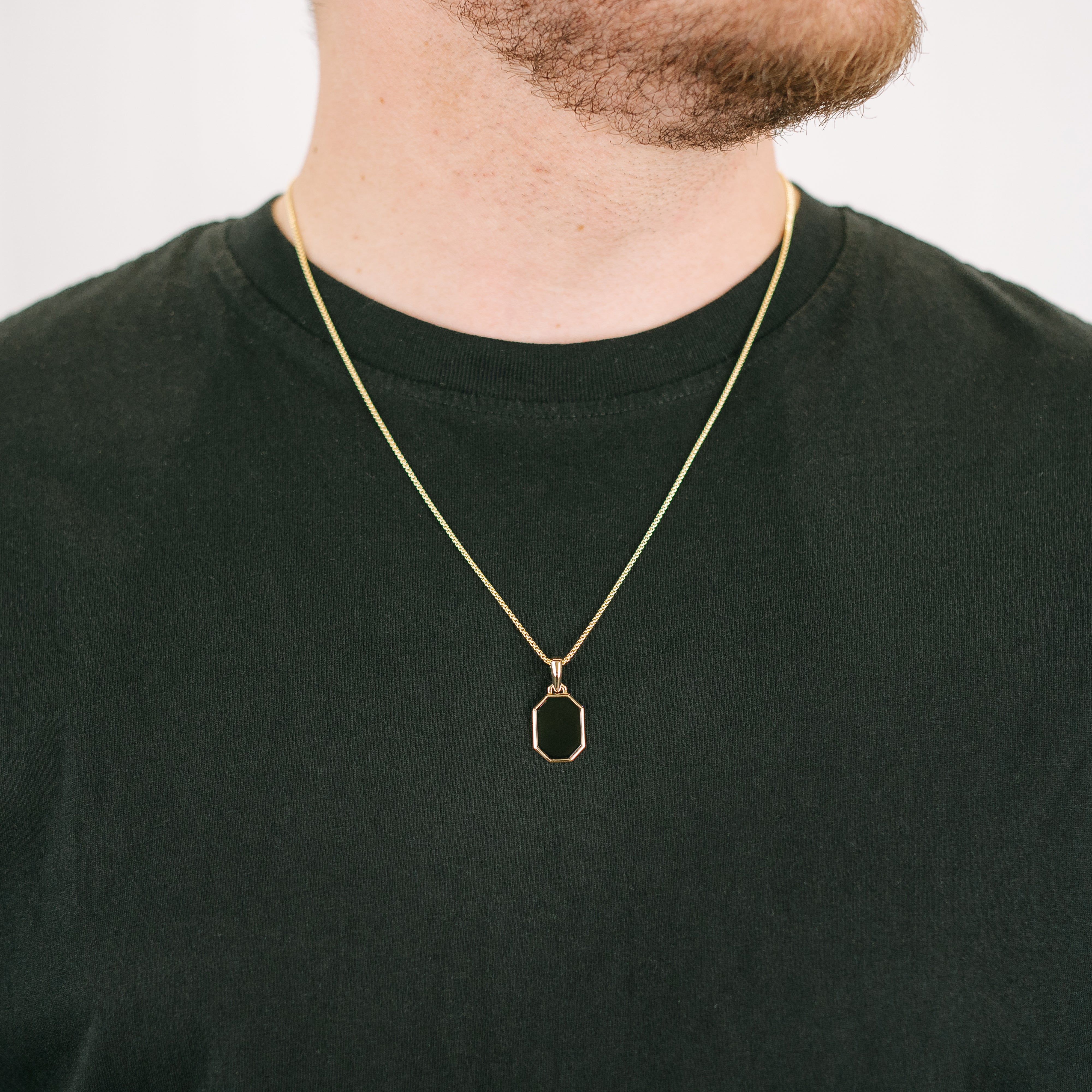 Anhänger Oktogon Onyx