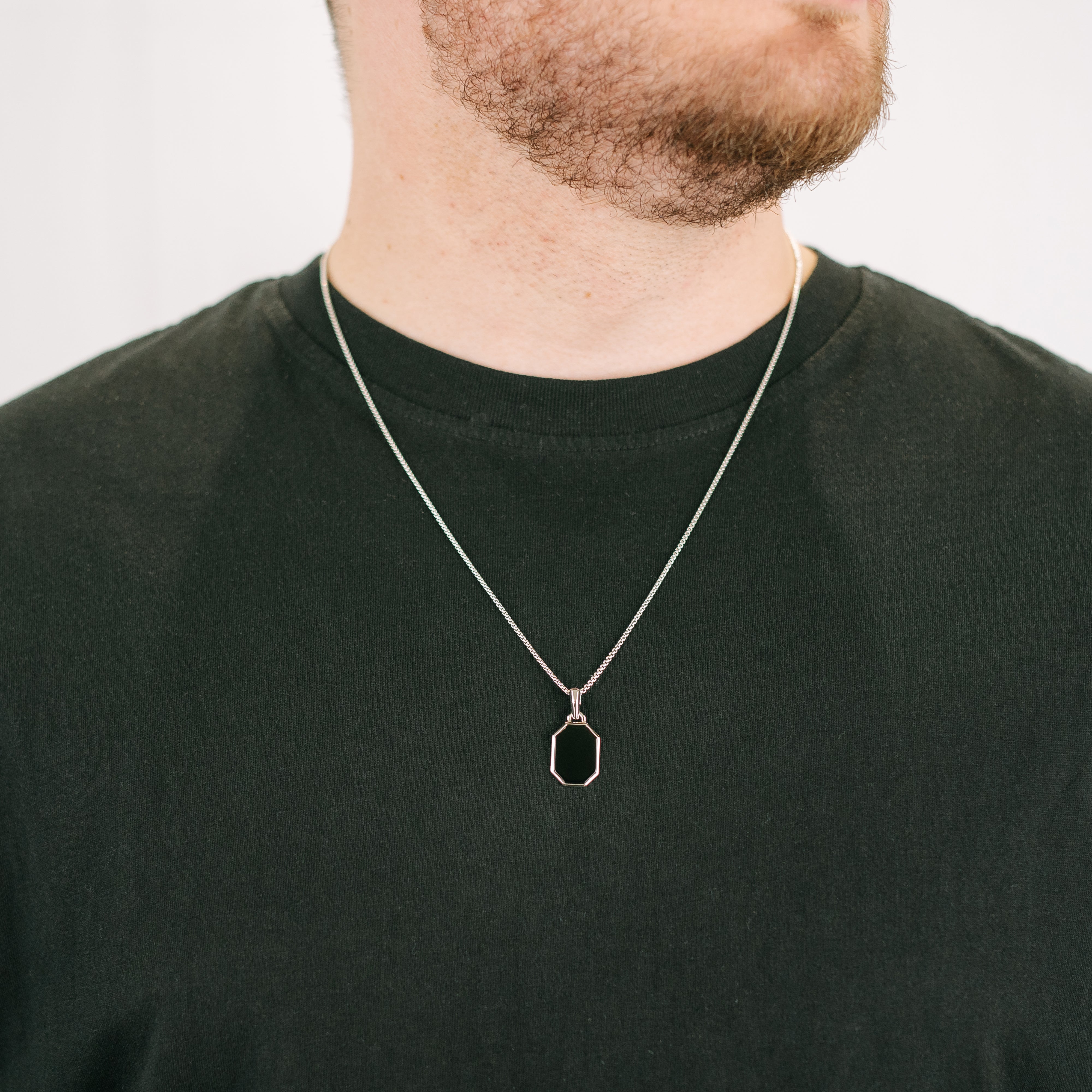 Anhänger Oktogon Onyx