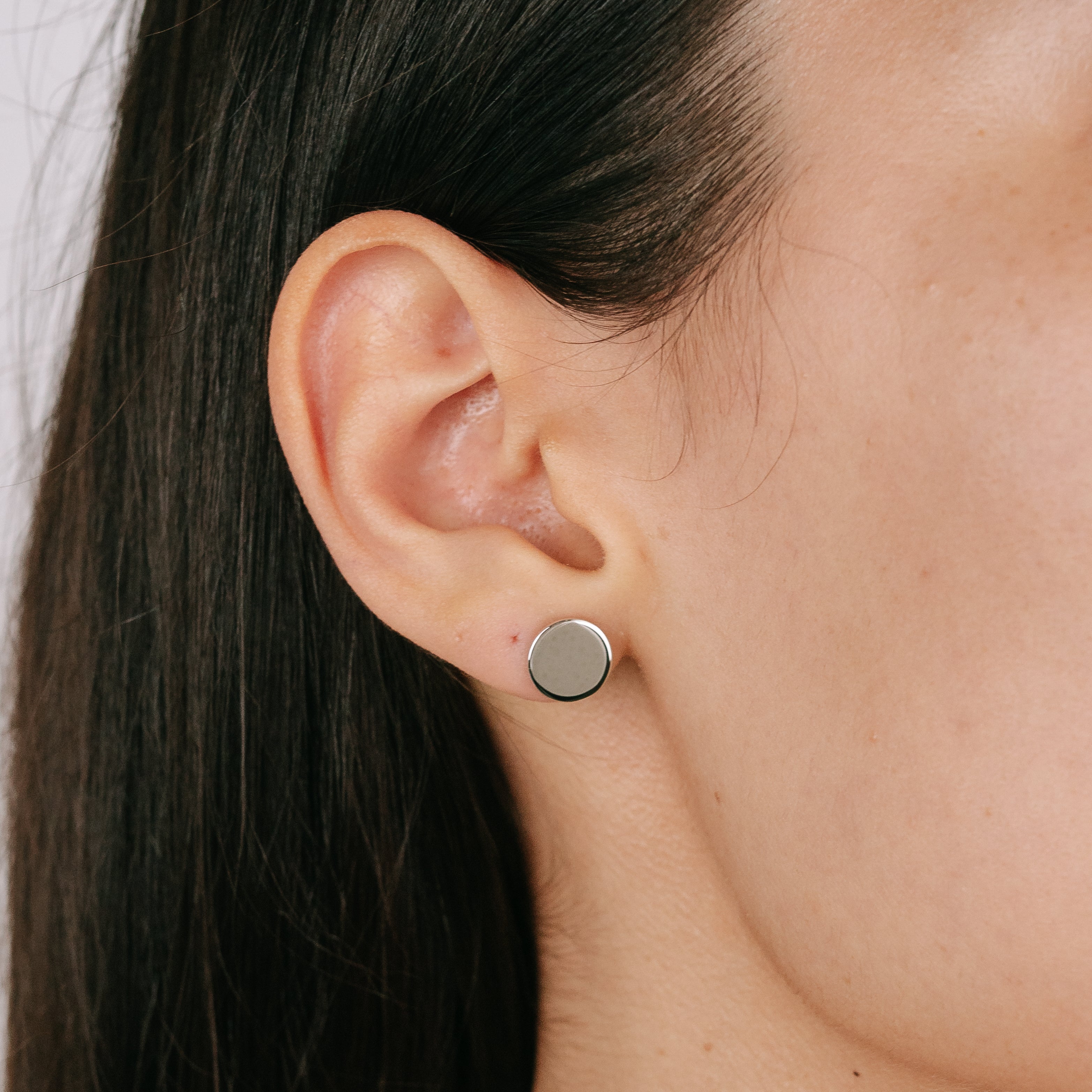 Ohrstecker Platte groß