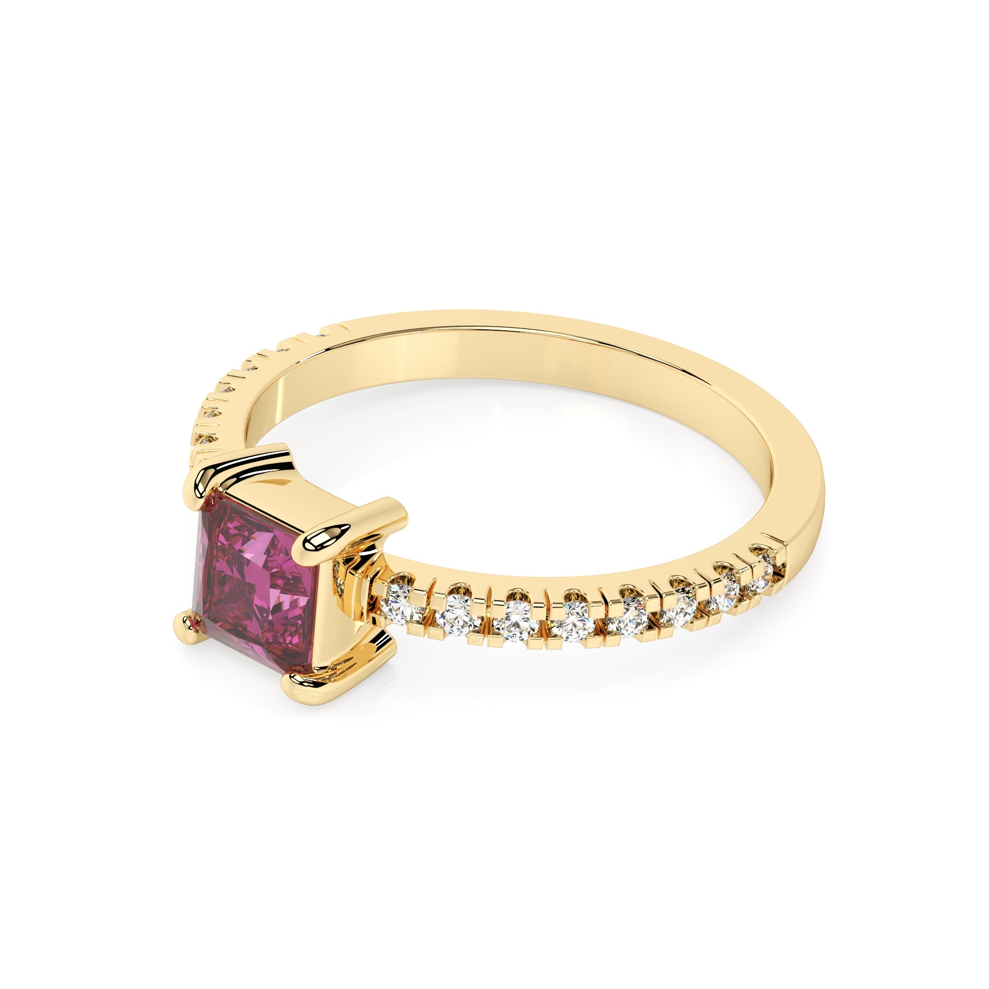 Ring eckiger  Zirkonia