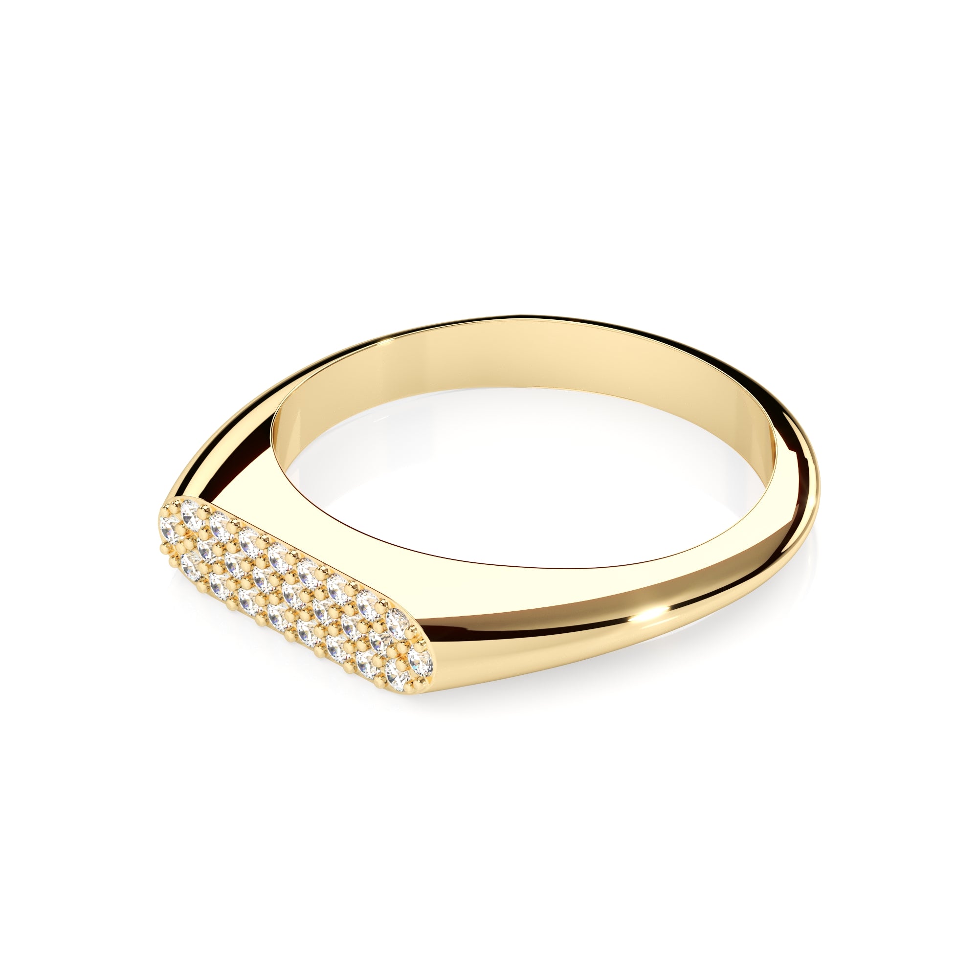 Ring oval Pavé