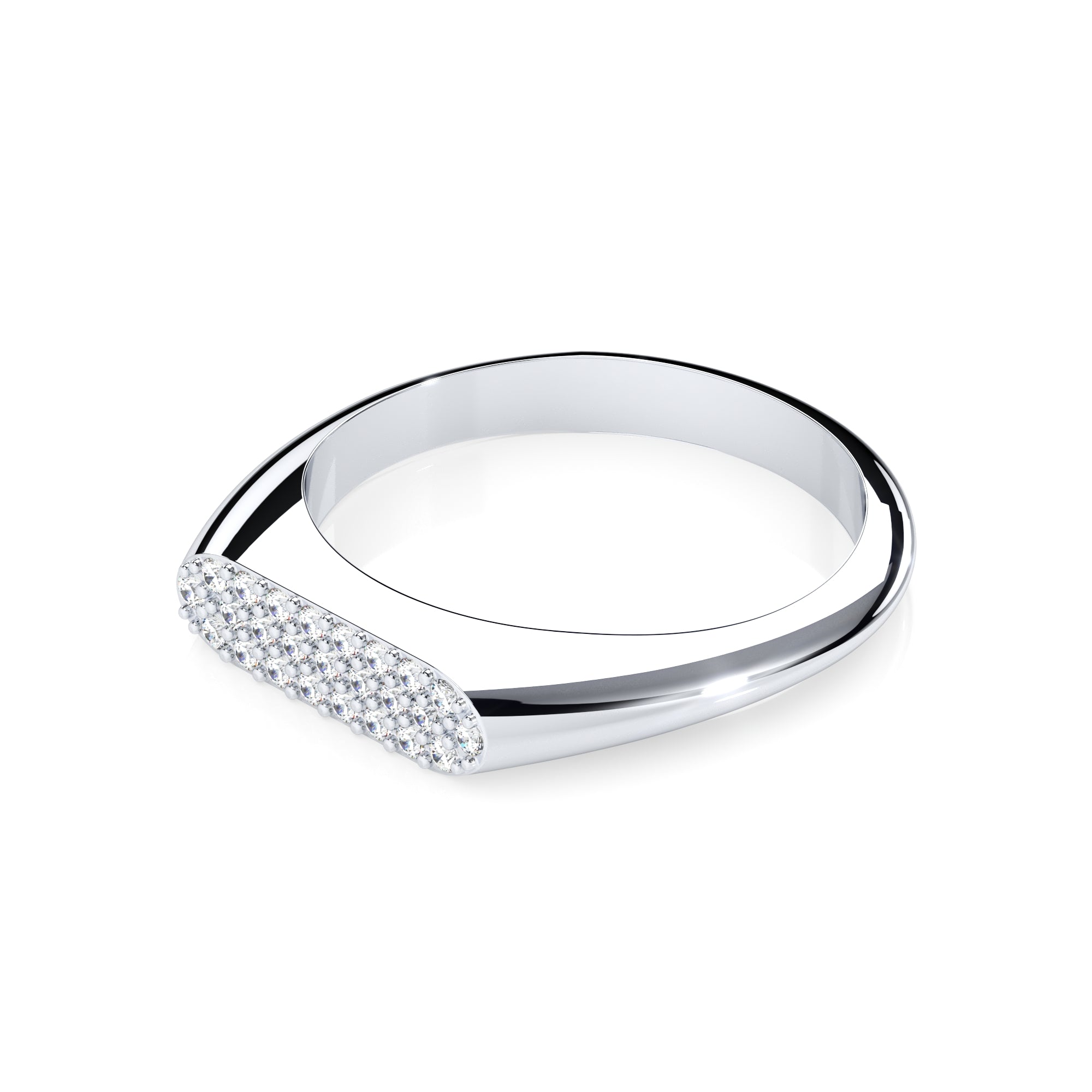 Ring oval Pavé