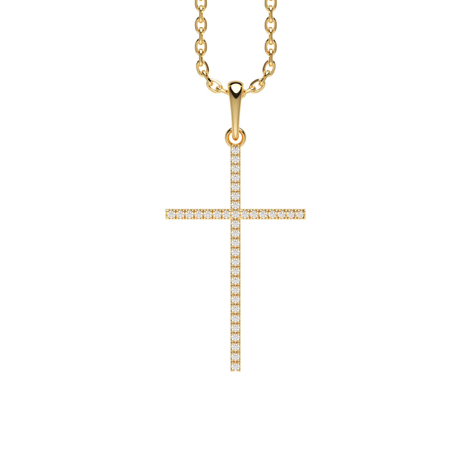 Anhänger Kreuz Pavé