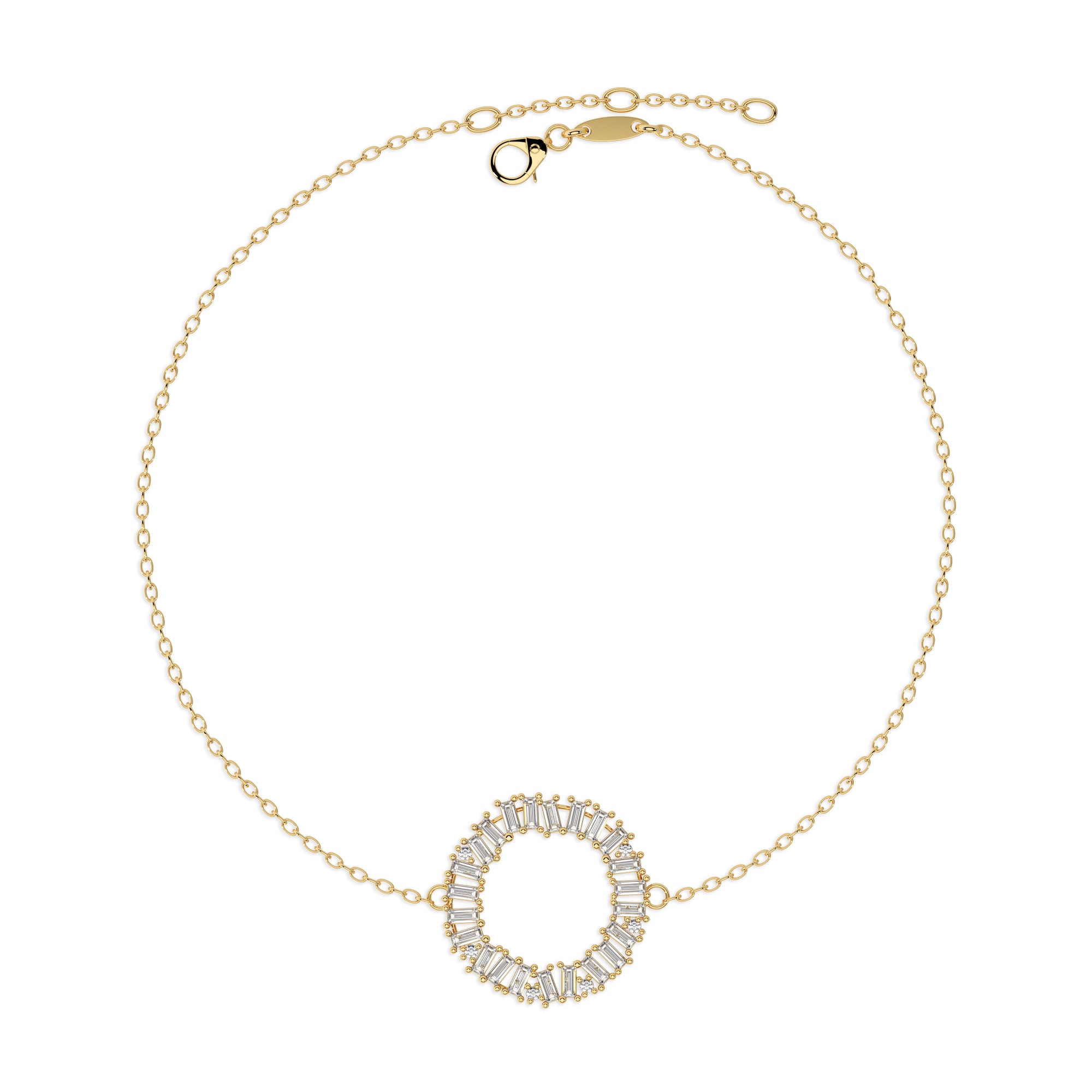 Armband Baguette Kreis