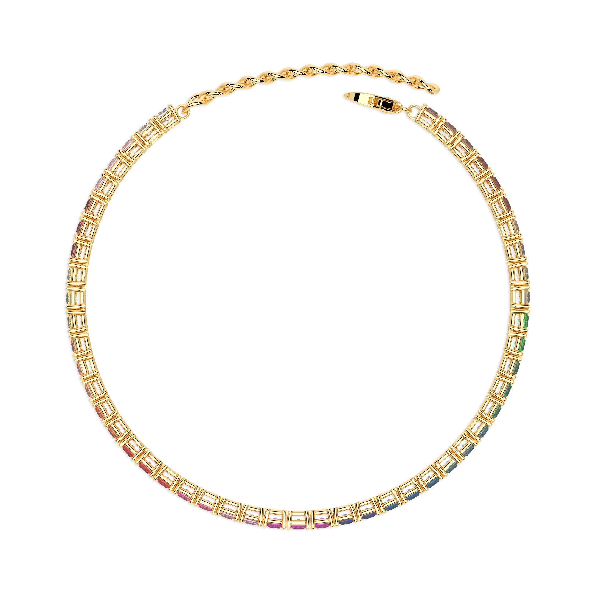 Armband Baguette Rainbow