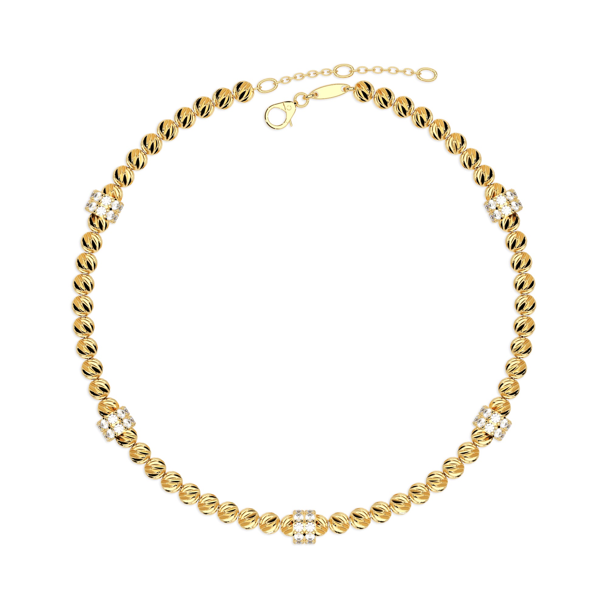 Armband Kugeln diamantiert Zirkonia