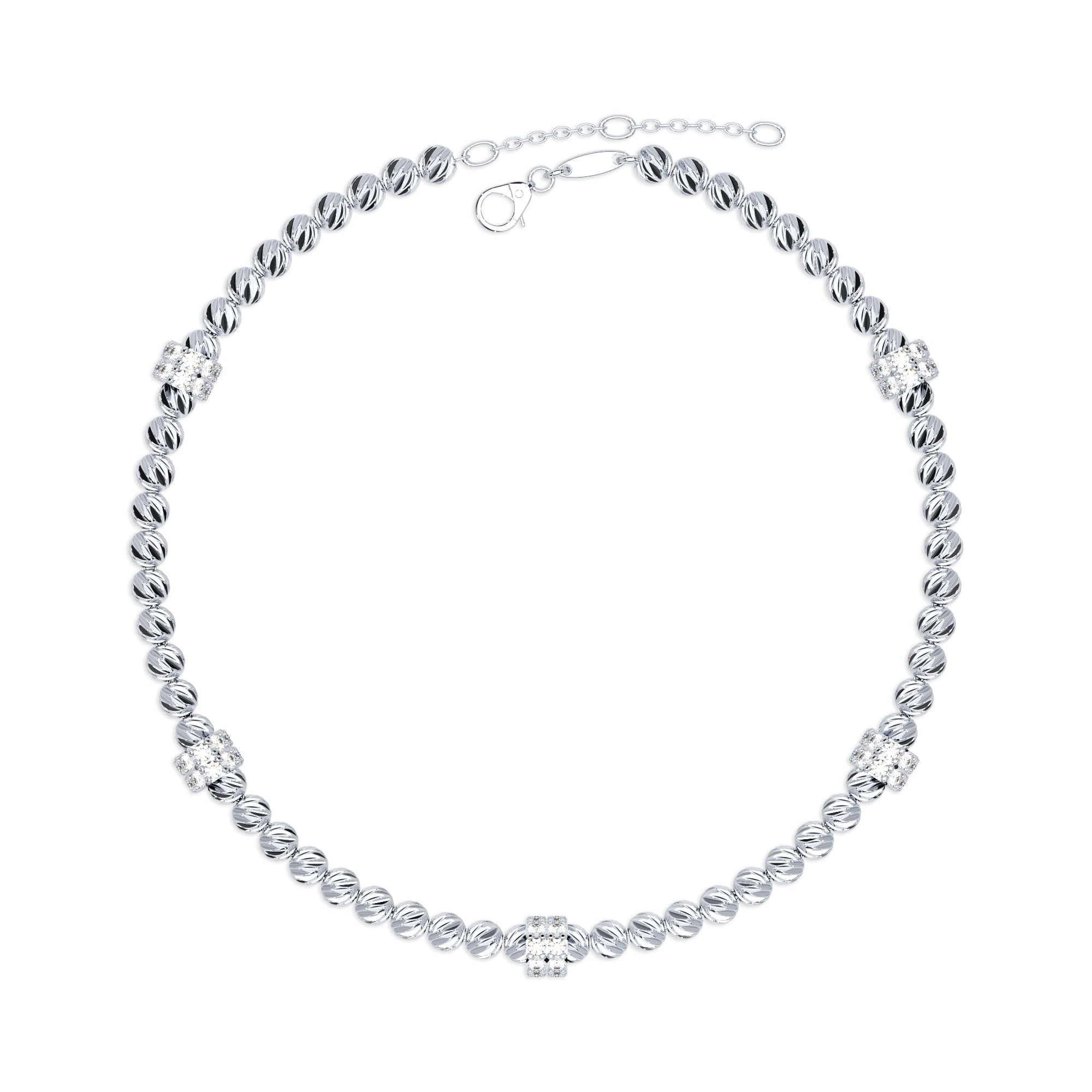 Armband Kugeln diamantiert Zirkonia