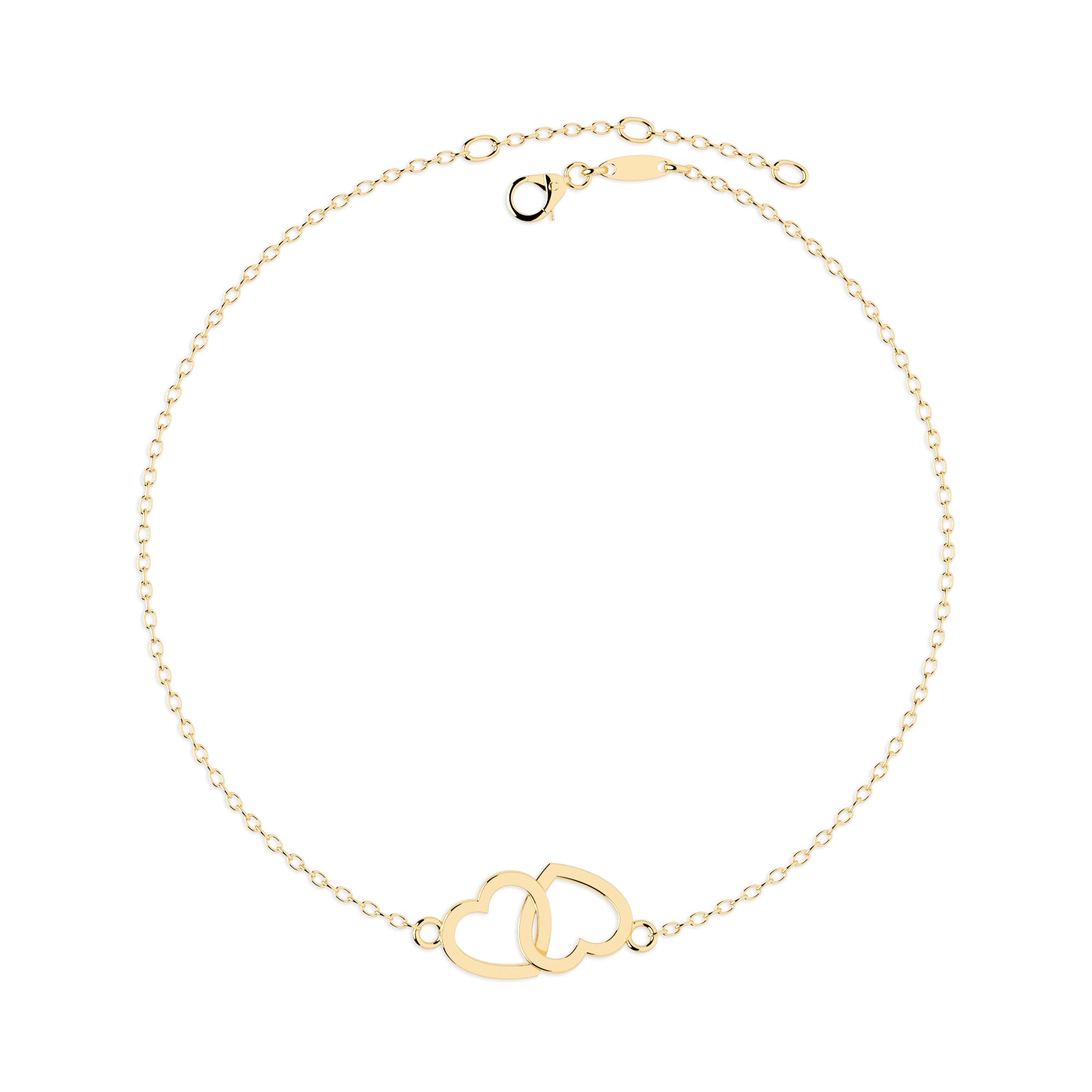 Armband zwei Herzen