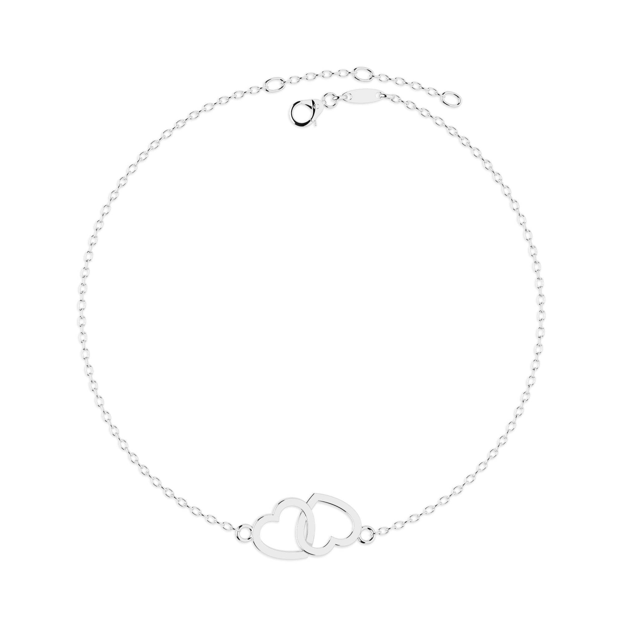 Armband zwei Herzen