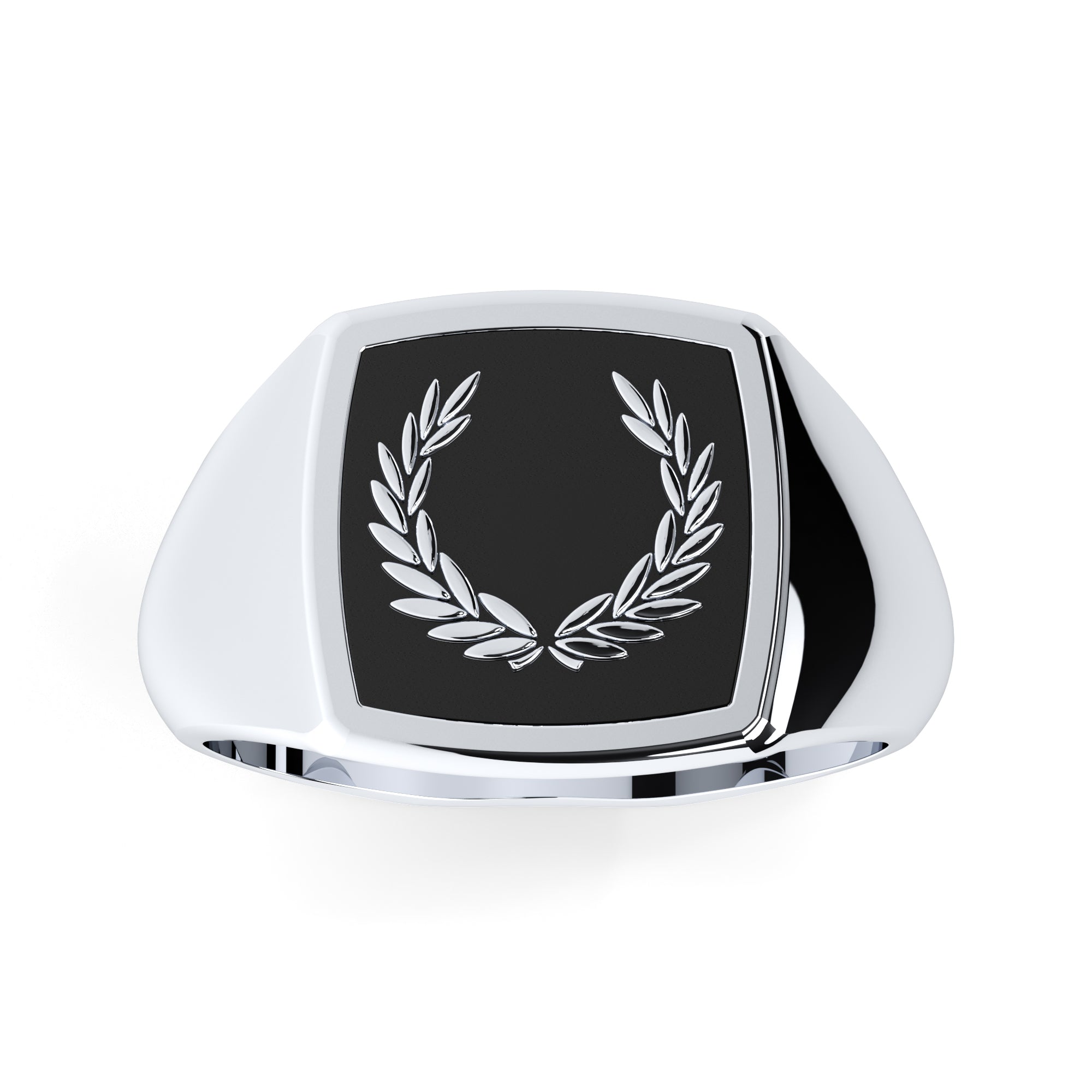 Ring Lorbeerkranz Onyx
