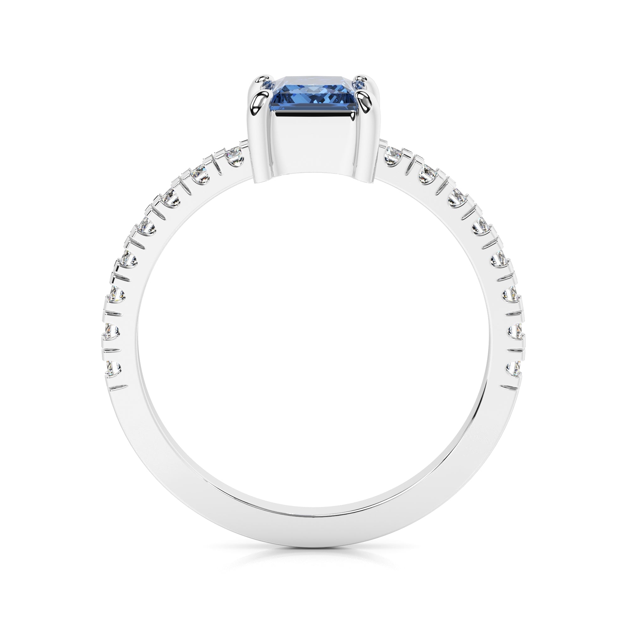 Ring eckiger  Zirkonia